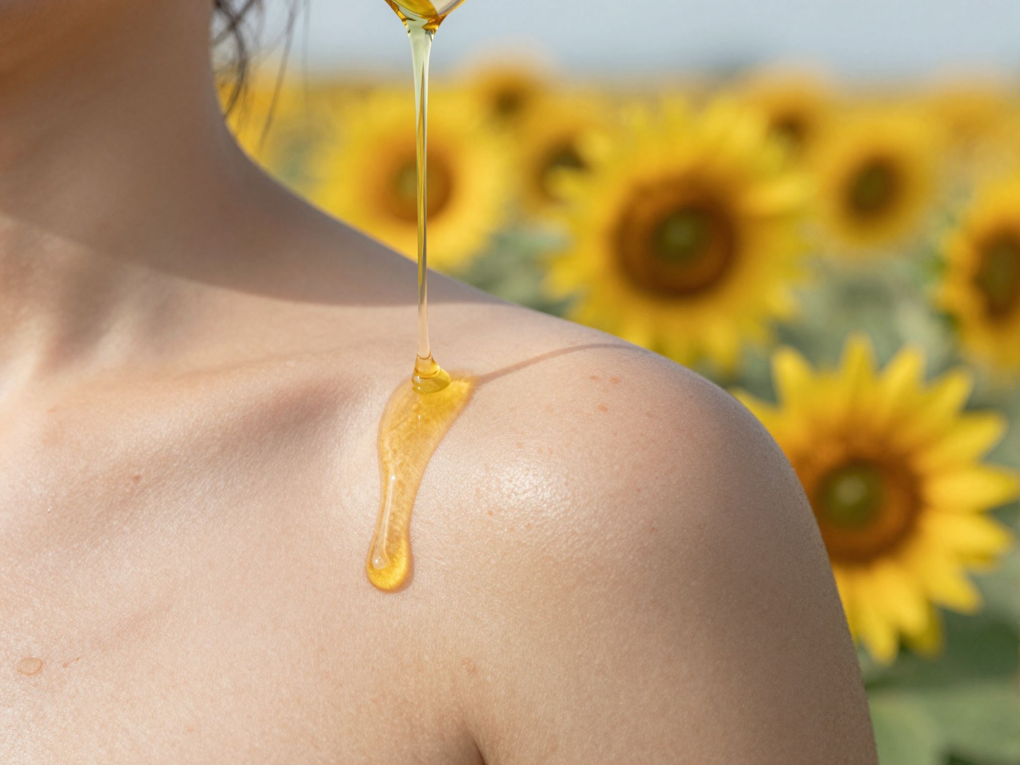 A napraforgó olaj gyulladáscsökkentő, de pórusokat eltömíthet.