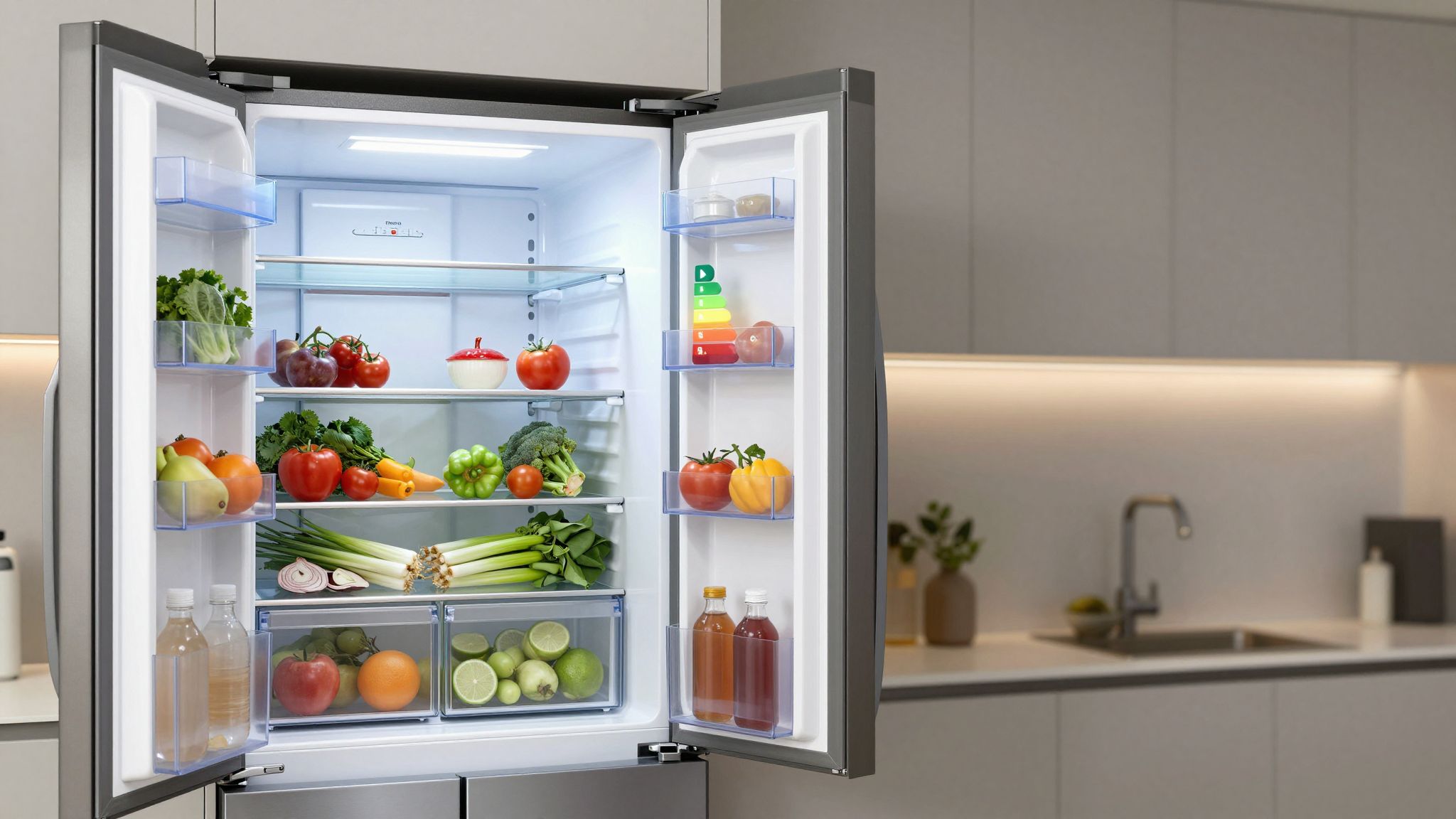 A Total No Frost megakadályozza a jégképződést teljes hatékonysággal.