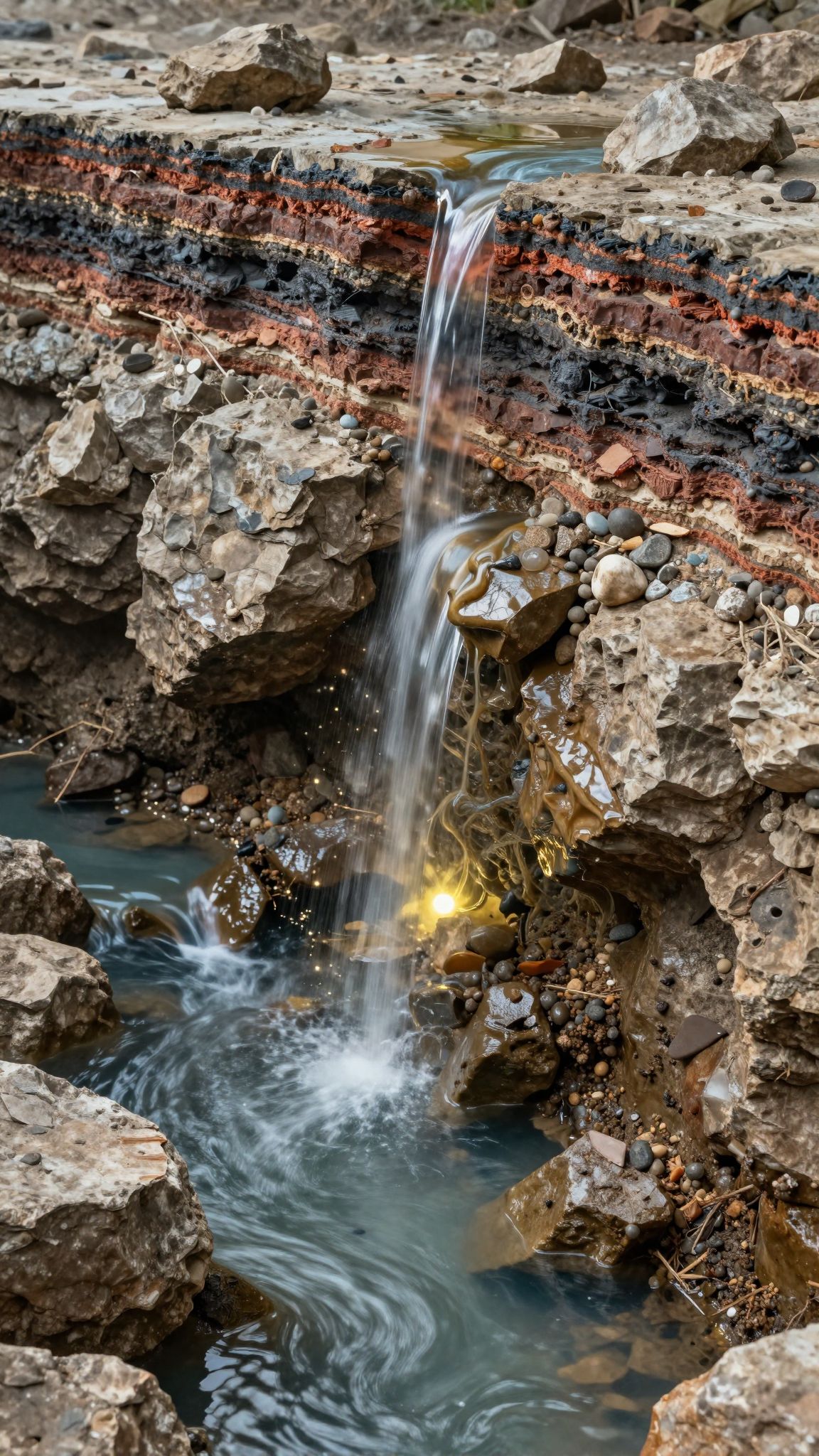A radon geológiai törések mentén gyorsan halmozódik a vizekben.
