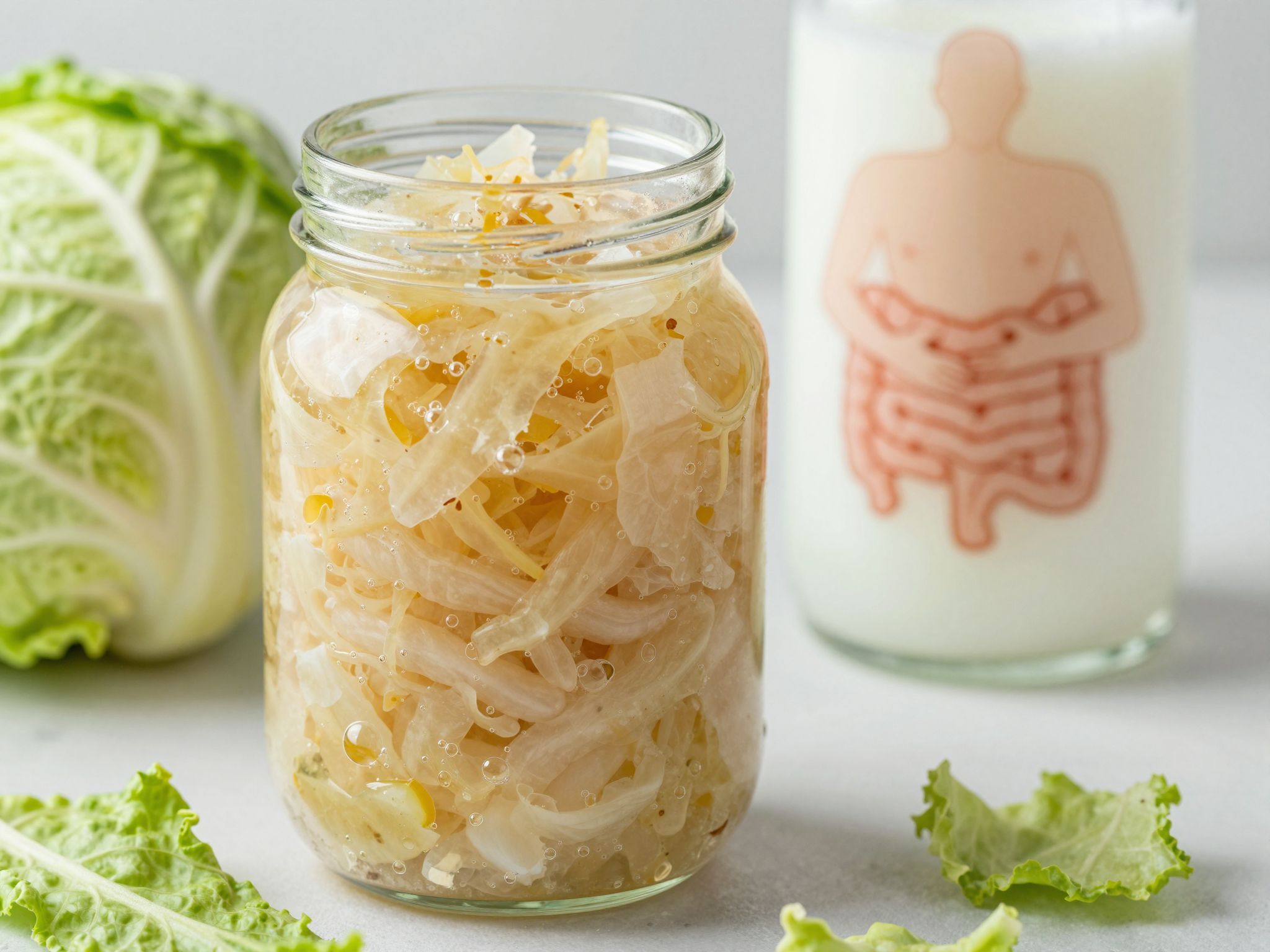 A savanyú káposzta probiotikumai enyhítik az IBS tüneteit.