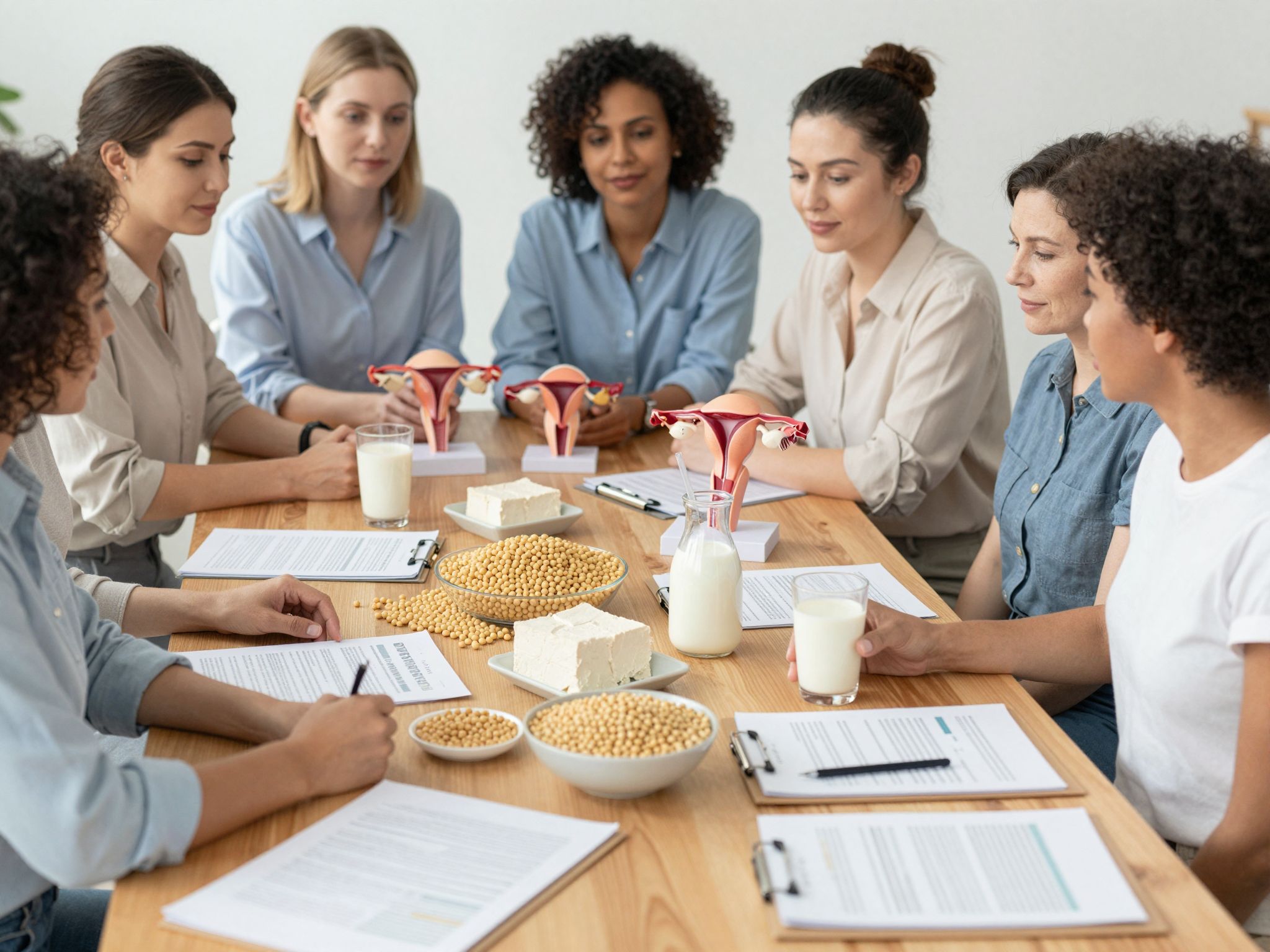 A szója fitoösztrogének csökkenthetik a mellrák kockázatát hormonális változások során.