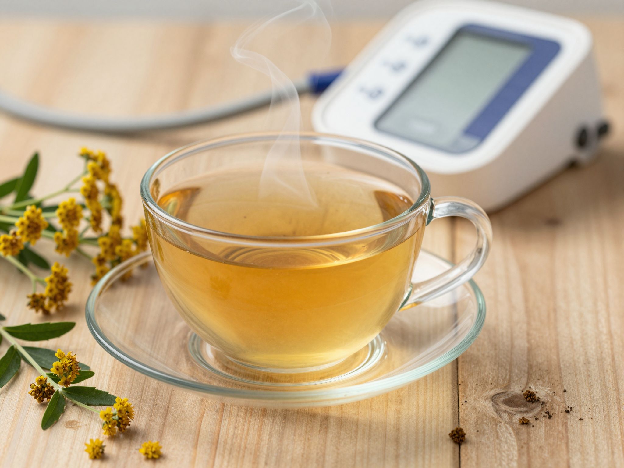 A cickafark tea a vérerek tágításával csökkenti a vérnyomást.