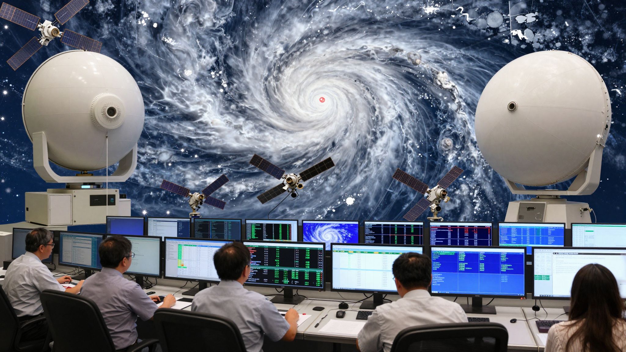 A műholdak forradalmasították a ciklonok pontos előrejelzését.