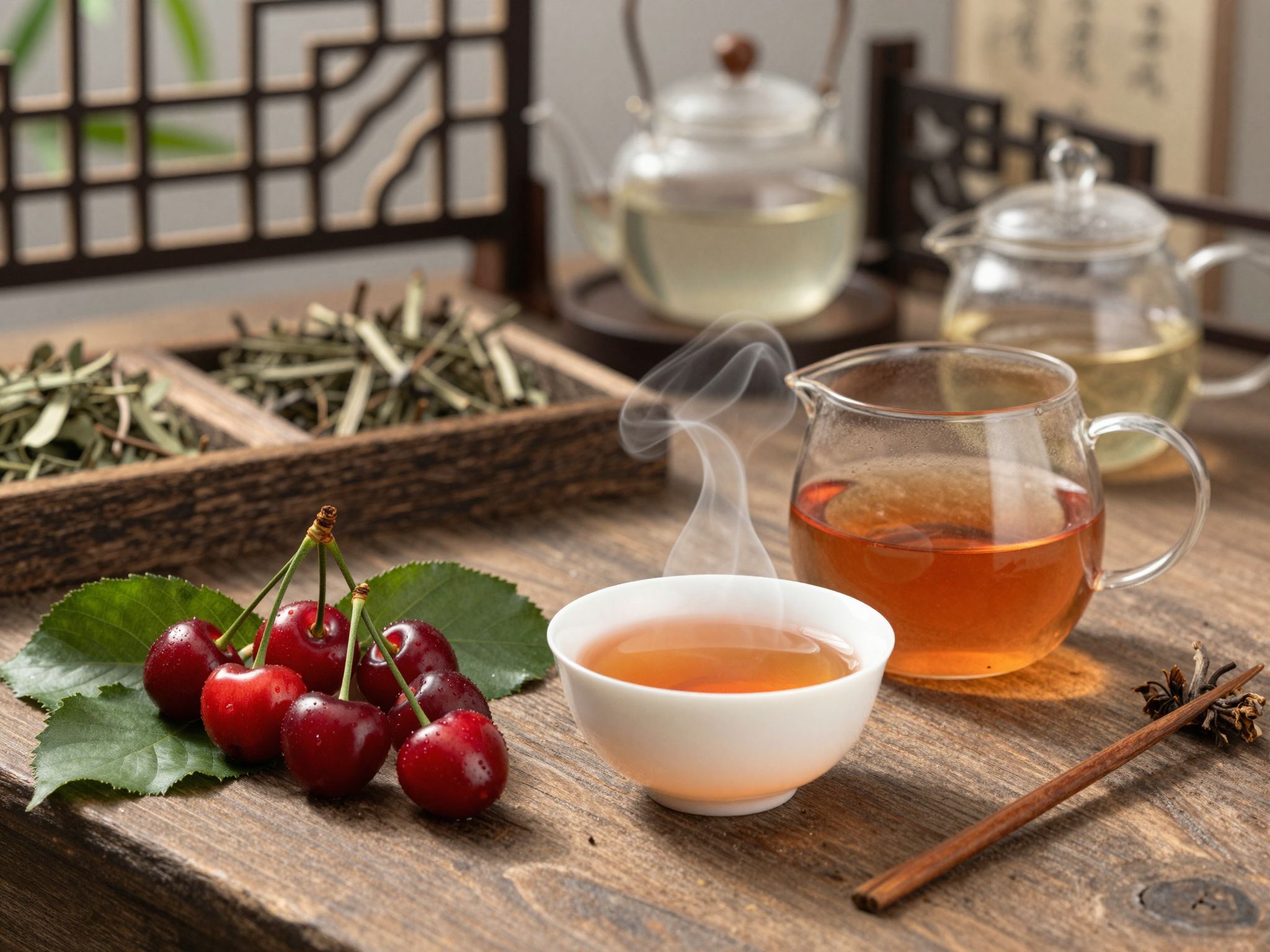 A cseresznyekocsány tea hagyományosan főzve, modernül hidegen áztatva készül.