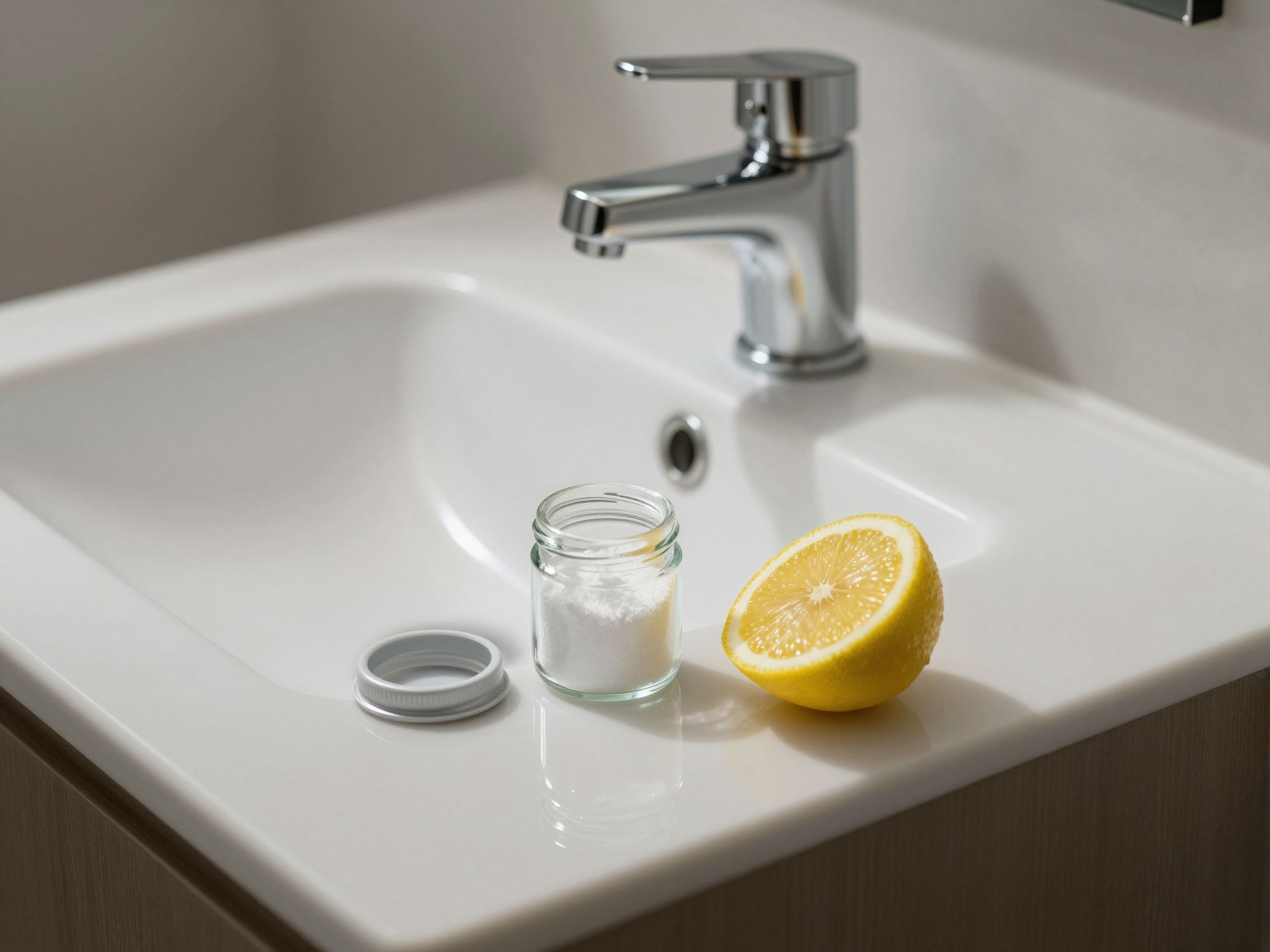 A szódabikarbóna hatékonyan távolítja el a vízkövet a csempéről.