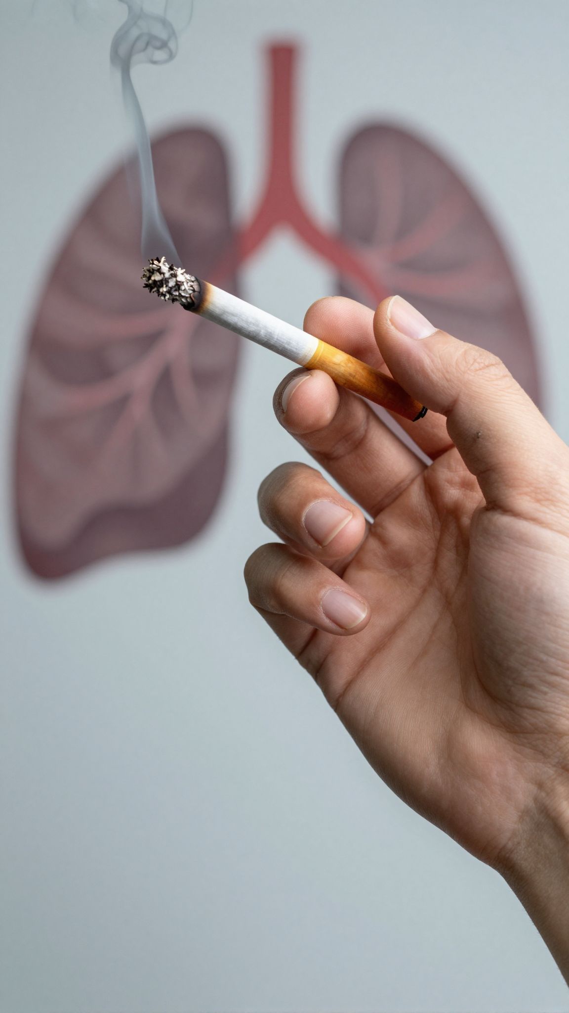 A füves cigaretta inhalációja növelheti a tüdőrák kockázatát.