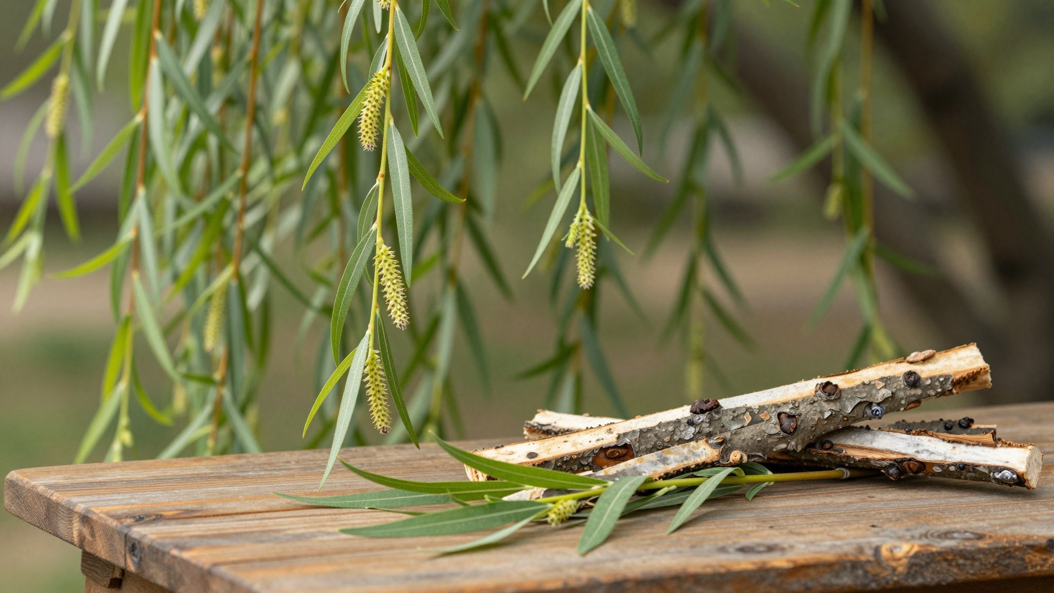 A fűzfák kérgében természetes fájdalomcsillapító szalicilsav található.