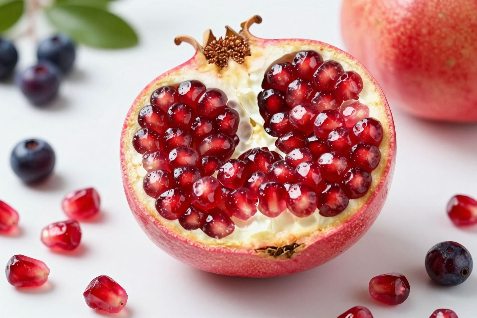 A punicalaginok és antociánok erős antioxidánsok a gránátalmában.