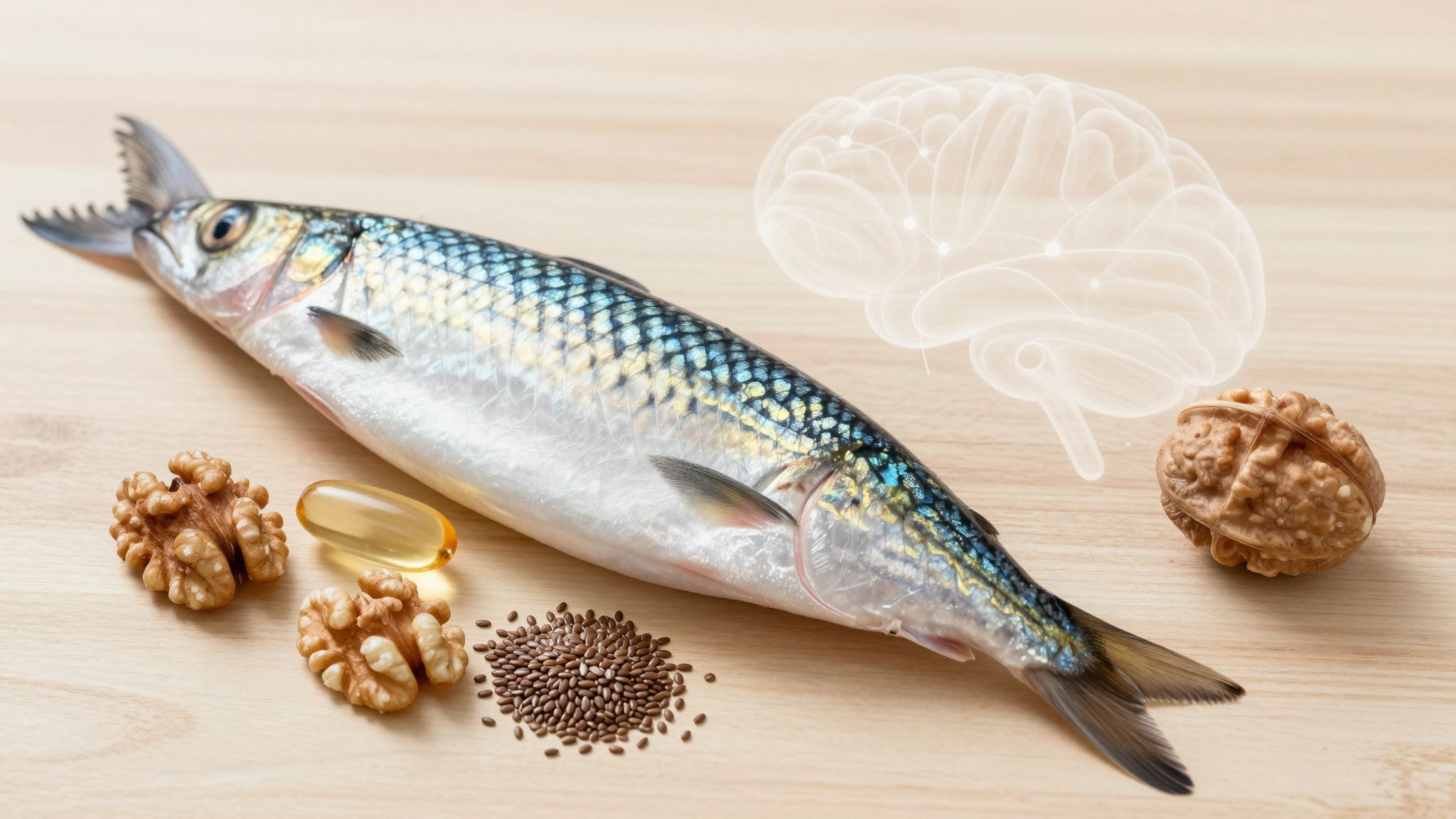 Az omega-3 a heringben támogatja az agy egészséges működését.
