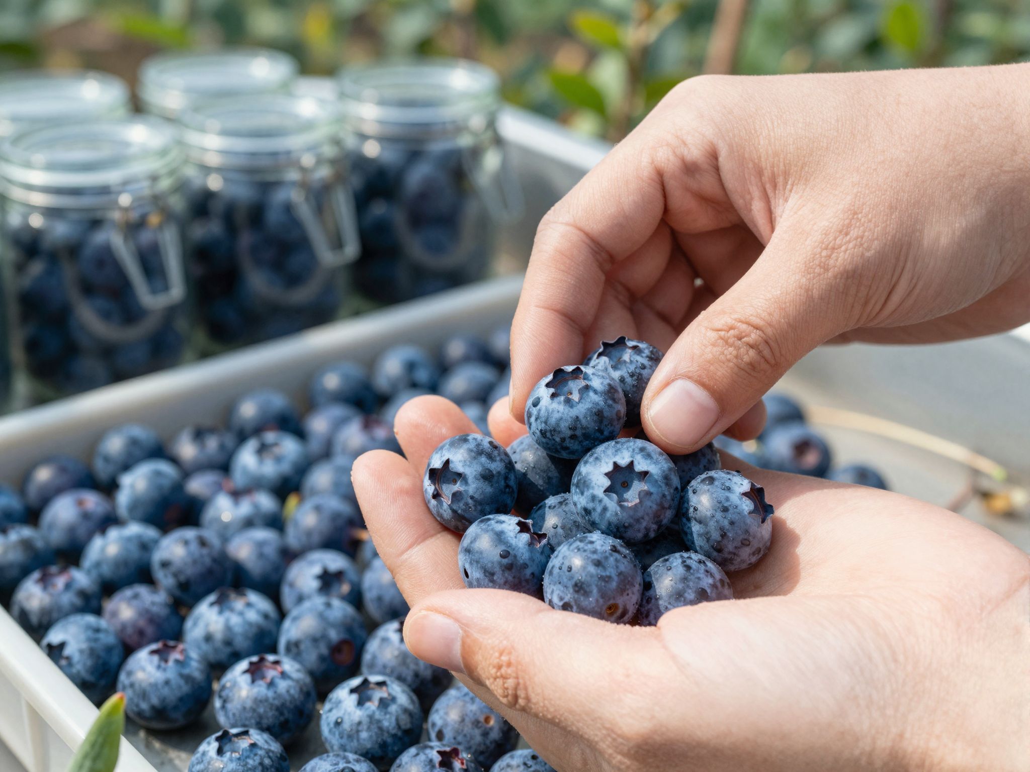 A gyors hűtés megőrzi a bogyók antioxidáns tartalmát.