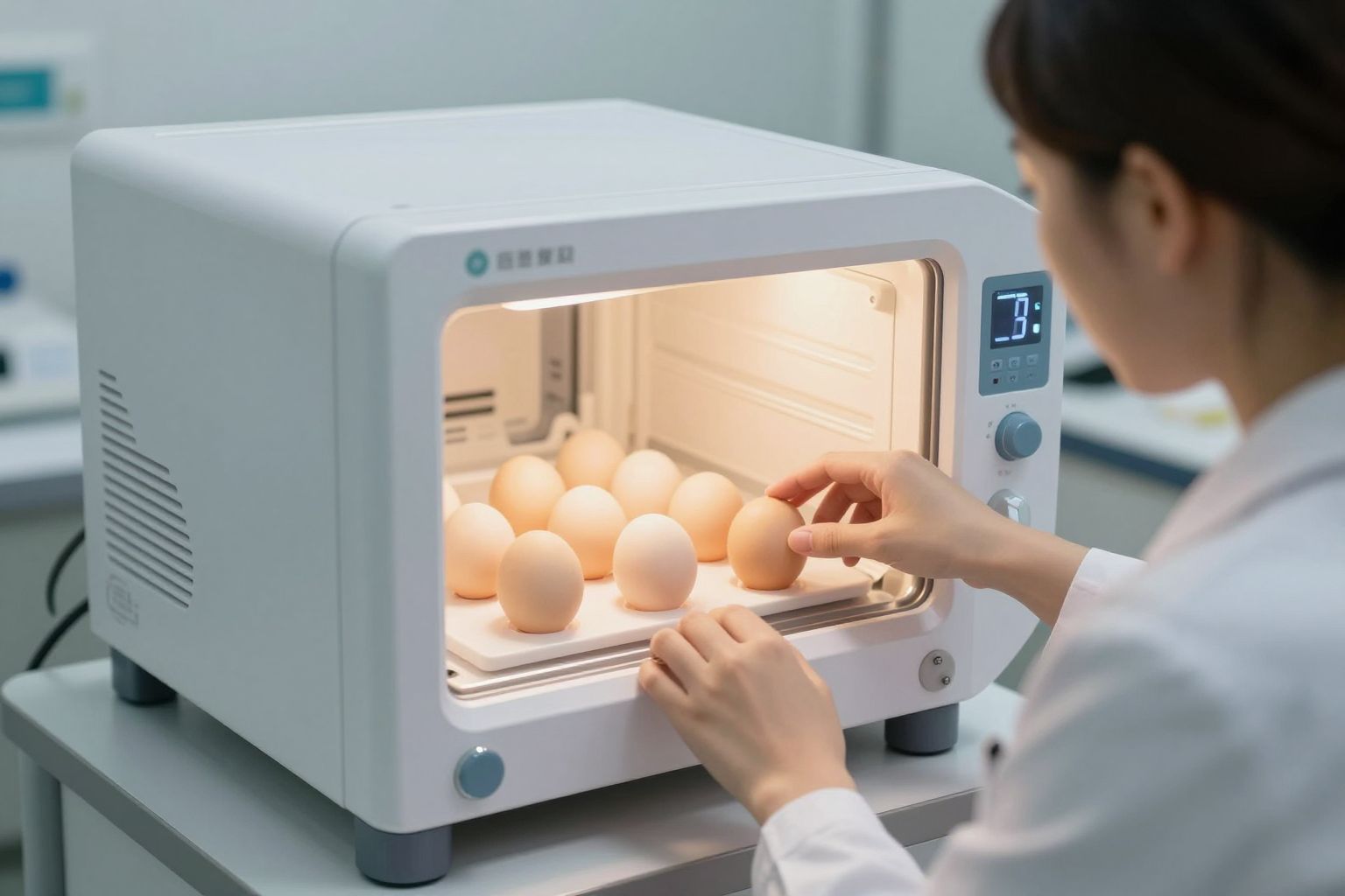 A pontos hőmérséklet és páratartalom biztosítja a sikeres tojásnevelést.