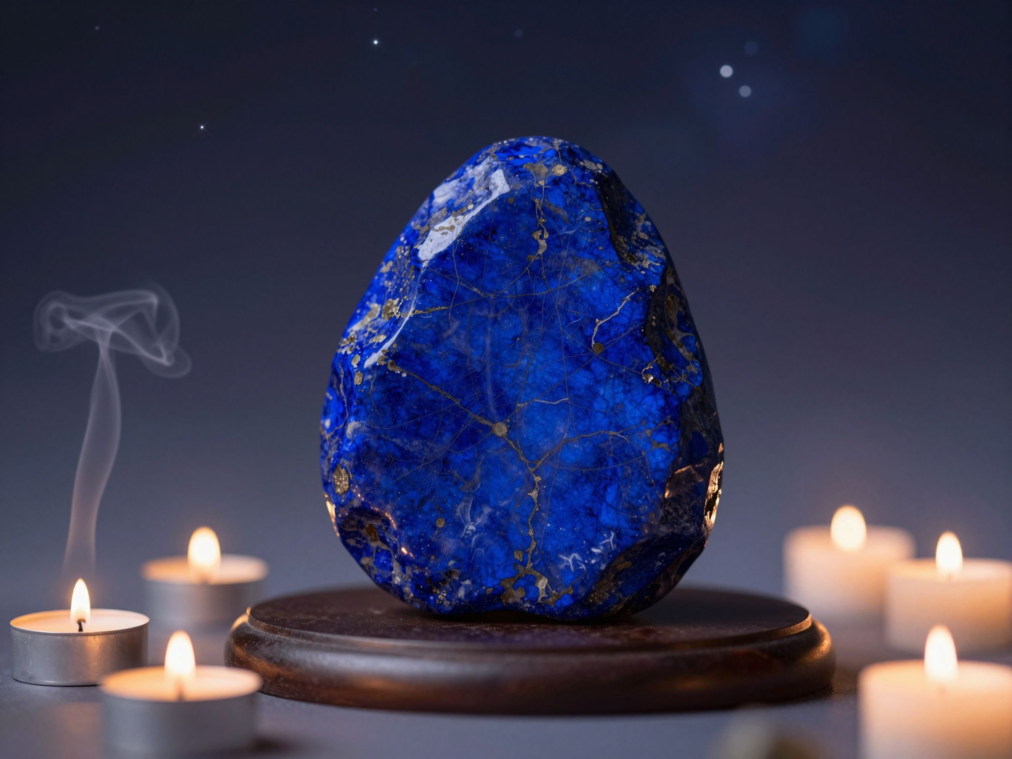 A lapislazuli segíti a mély meditációban az égbolthoz kapcsolódást.