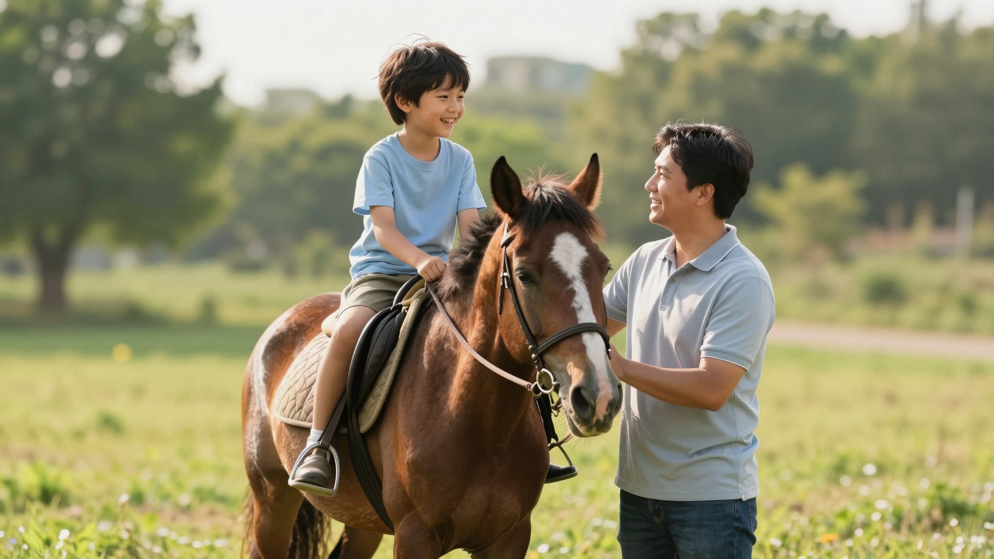 A lovaglás fejleszti a gyermekek fizikai és mentális egészségét.