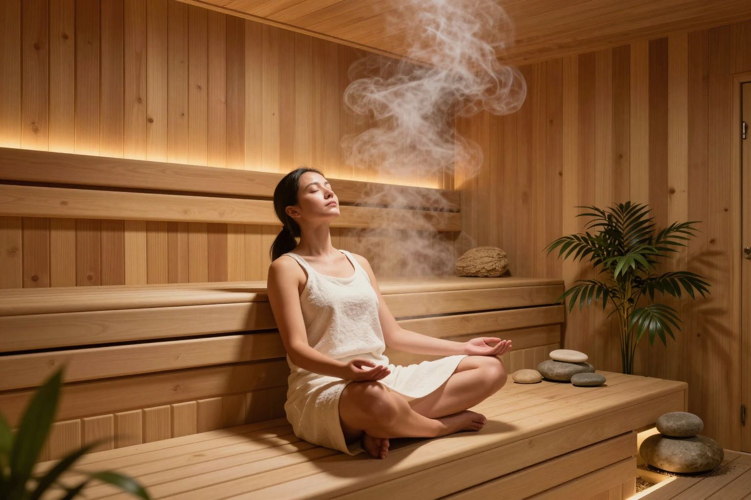 A szauna rendszeres használata csökkenti a kortizolszintet és stresszt.