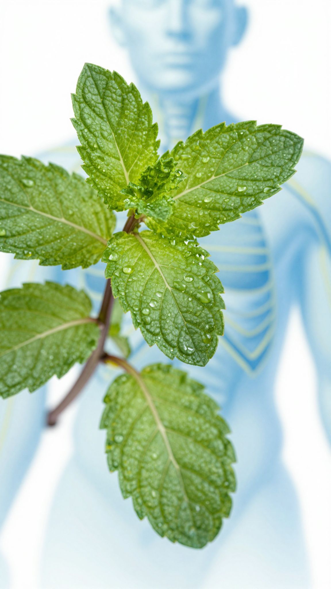 A mentol TRPM8 receptorokat aktiválva hűsítő érzetet kelt.