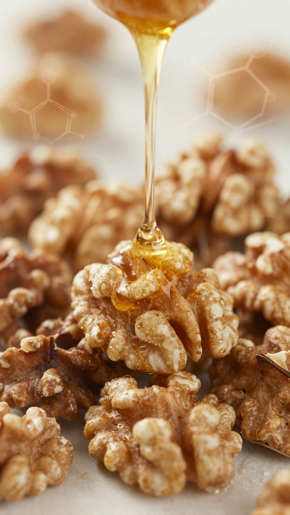 A méz és dió együtt antioxidáns hatásukat szinergikusan erősítik.