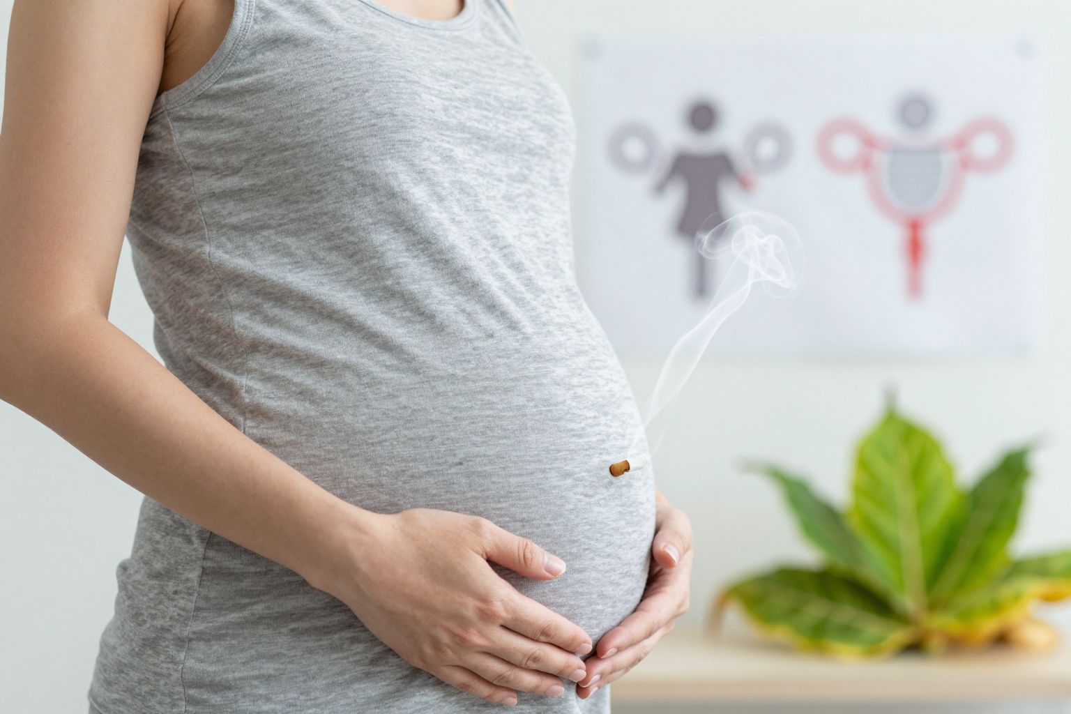 A nikotin csökkenti a termékenységet és növeli a vetélés kockázatát.