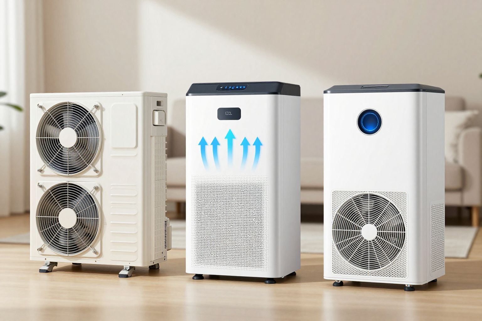 A kompresszoros páramentesítők energiatakarékosak és nagy légszállításúak.