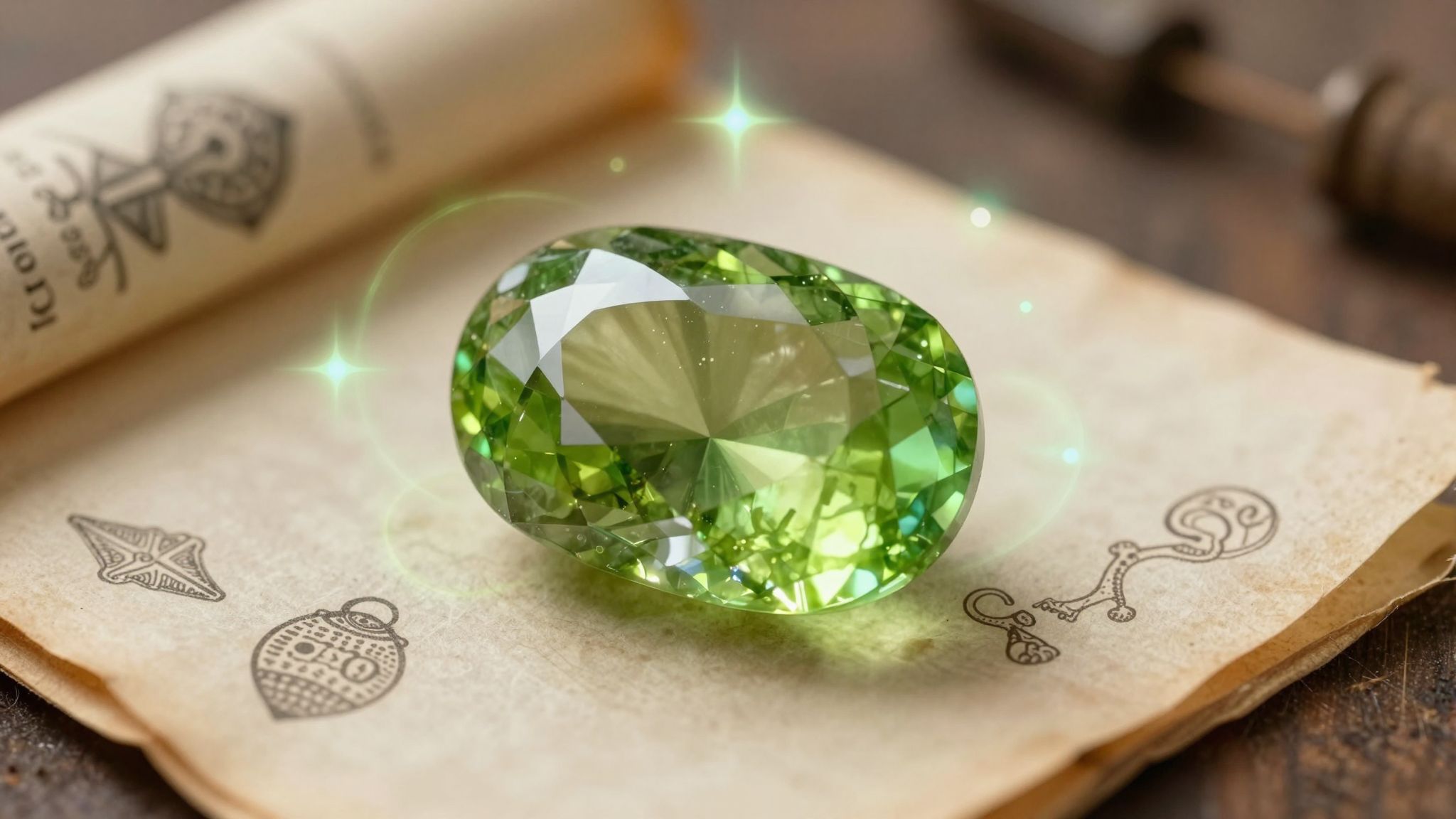 A peridotot az ókori Egyiptomban az „Esthajnal kövének” nevezték.