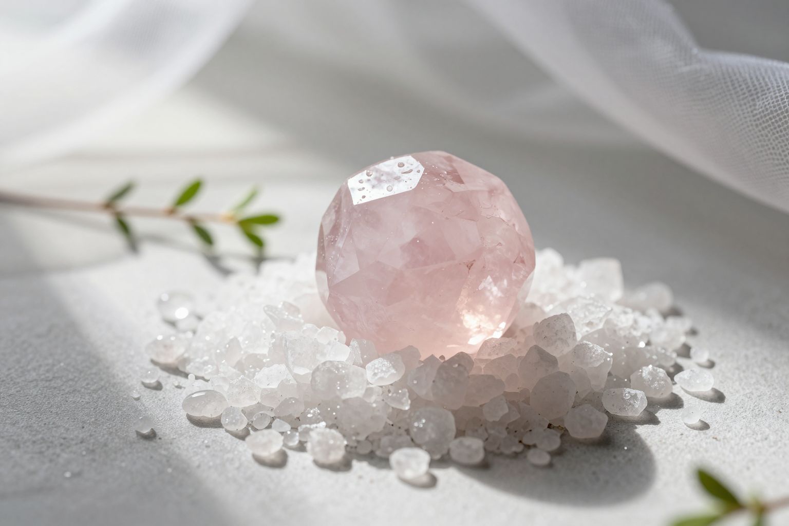 A rózsakvarc tisztítása holdfényben erősíti spirituális energiáját.