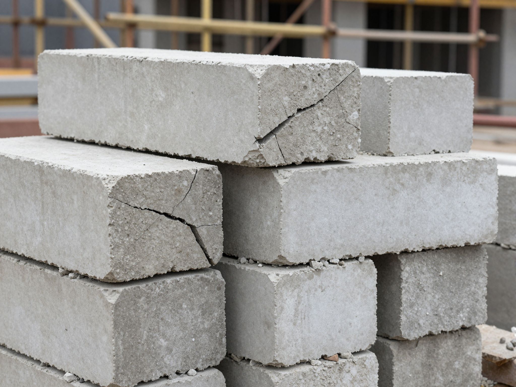 A salakblokk gyengébb teherbírása korlátozza szerkezeti alkalmazását.