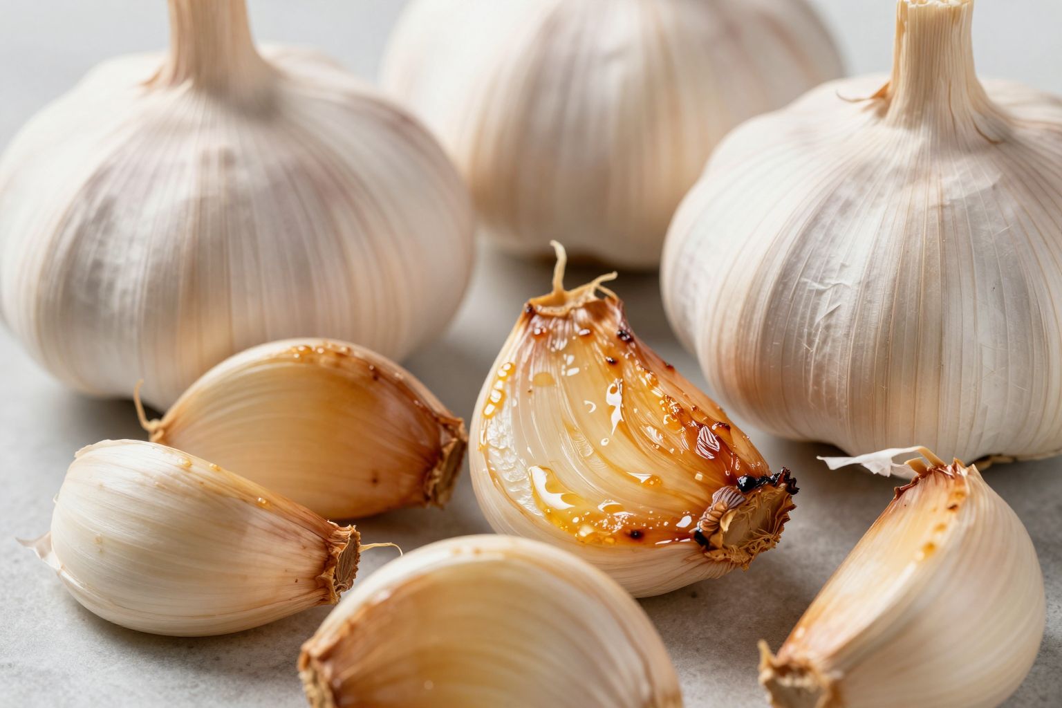 A sült fokhagyma erősíti a hajat és tisztítja a bőrt.