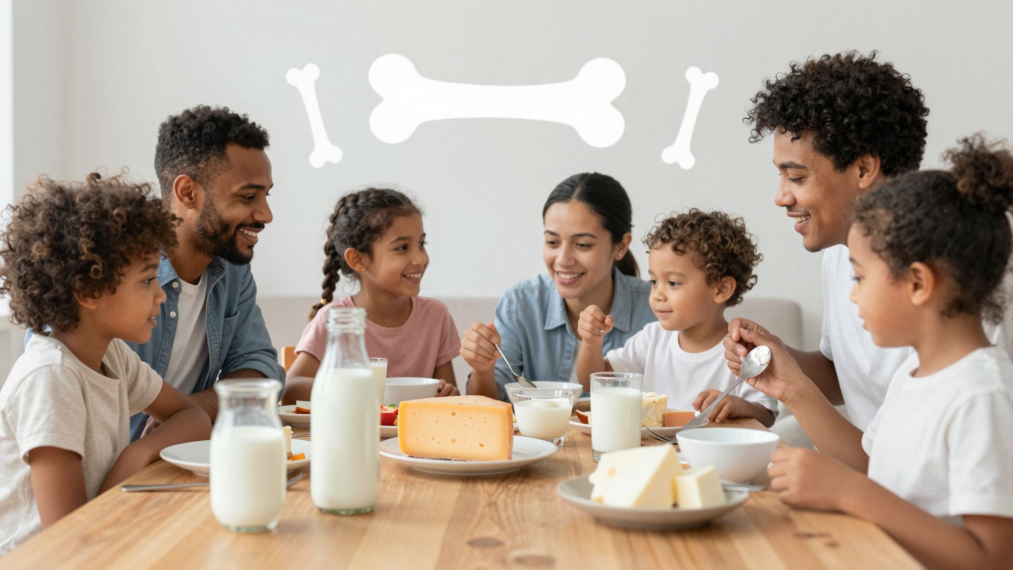 A tej kalciuma erősíti a csontokat és megelőzi a csontritkulást.