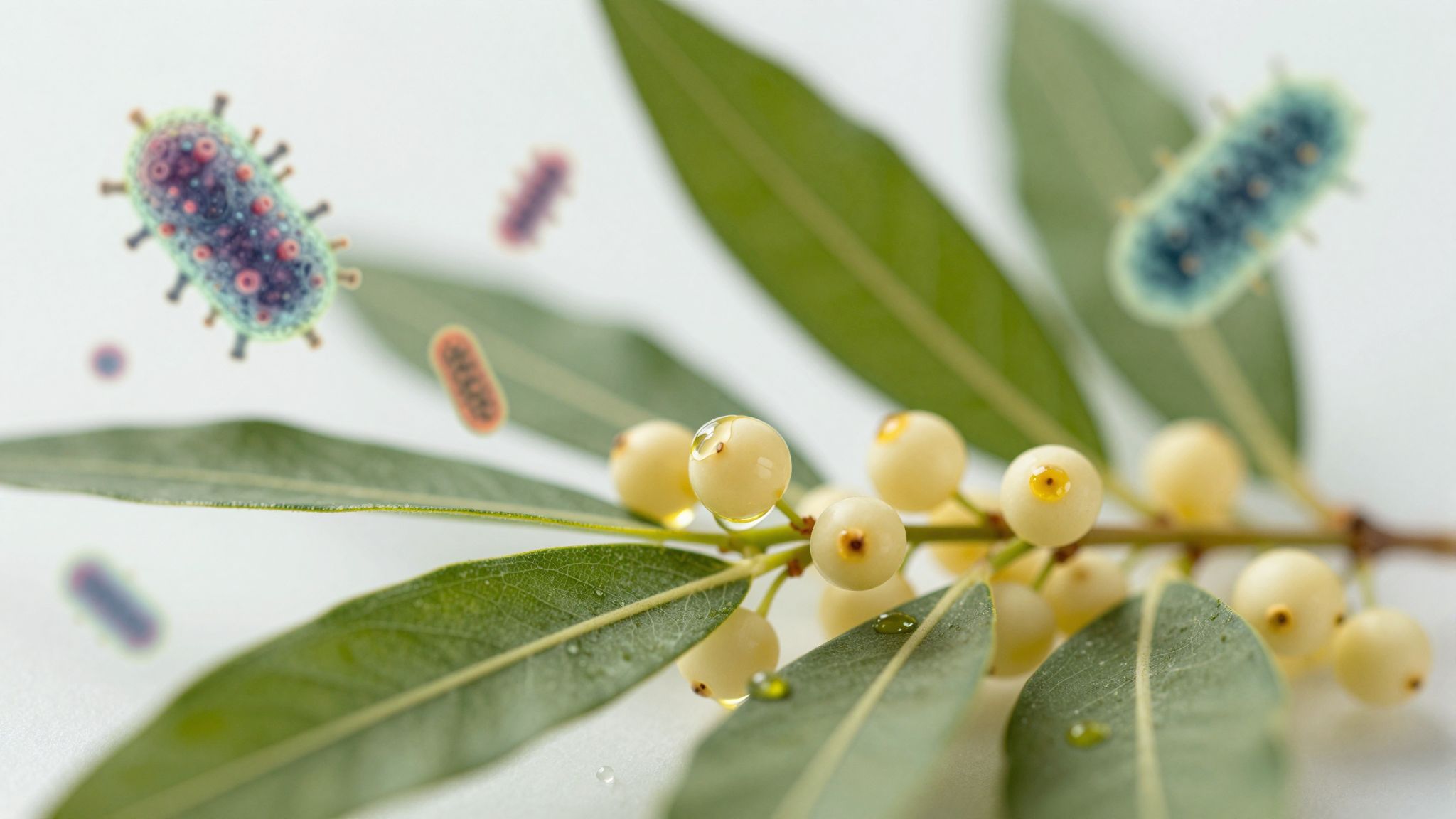 A Manuka olaj erős antibakteriális és antivirális hatással rendelkezik.