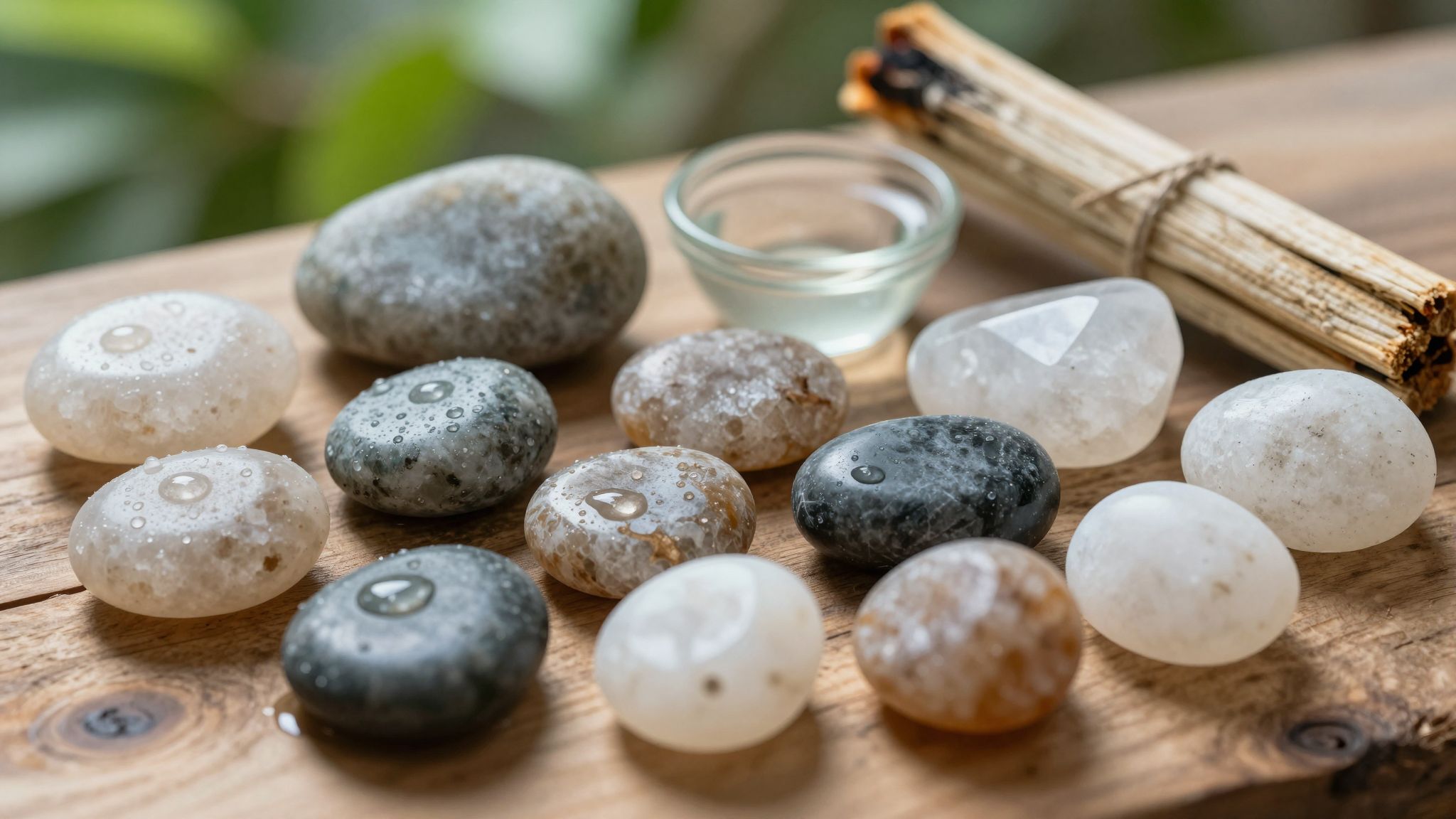 Az ásványköveket sóval és holdfénnyel érdemes tisztítani.