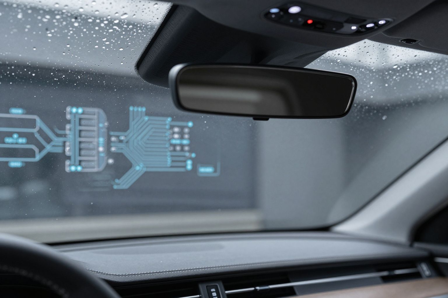 Az esőérzékelő automatikusan optimalizálja az ablaktörlő sebességét.