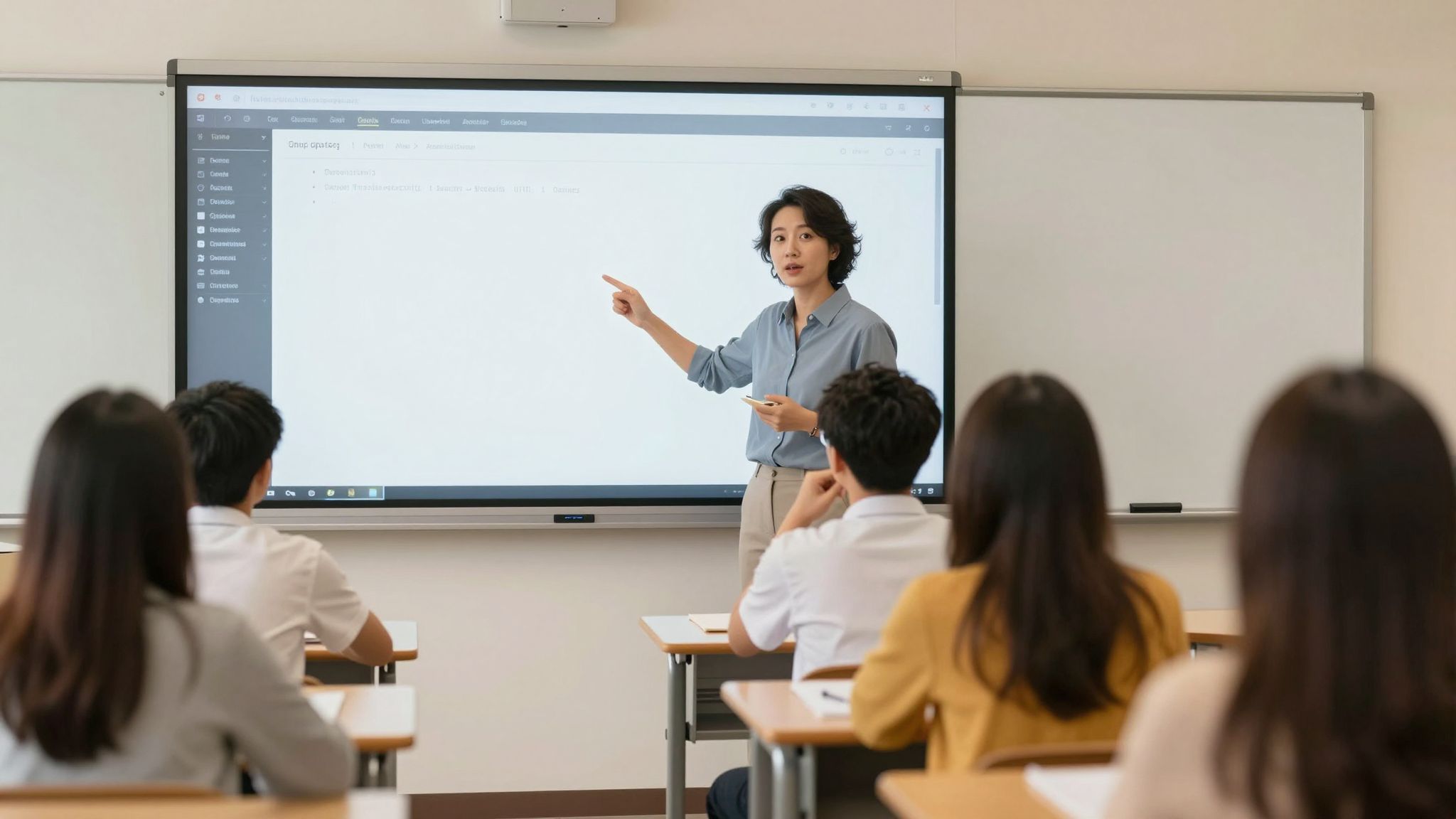 Az interaktív tábla hatékony használata tanári képzést igényel.