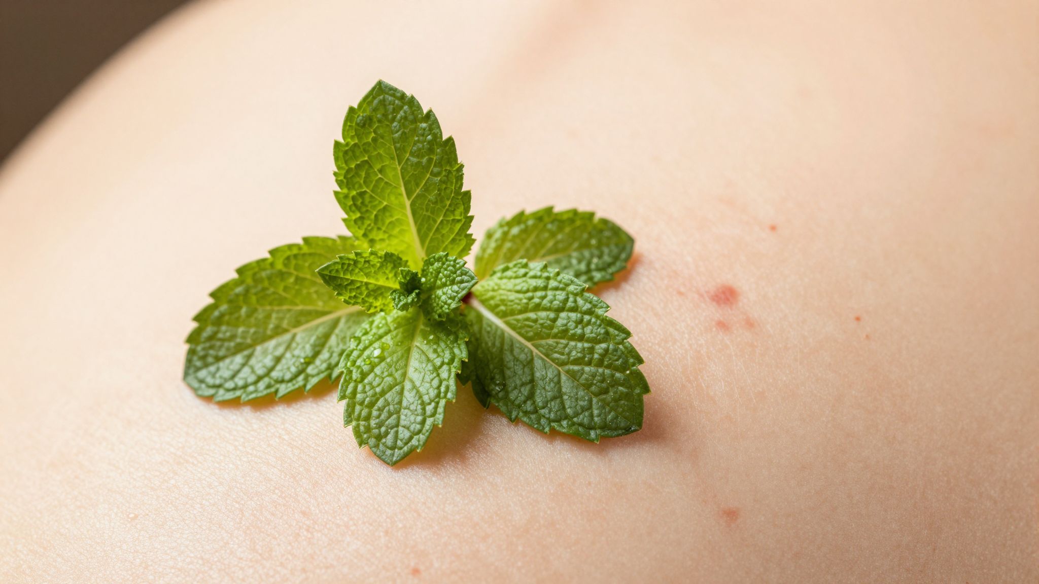 A mentatea csökkenti az akne gyulladást és enyhíti a viszketést.