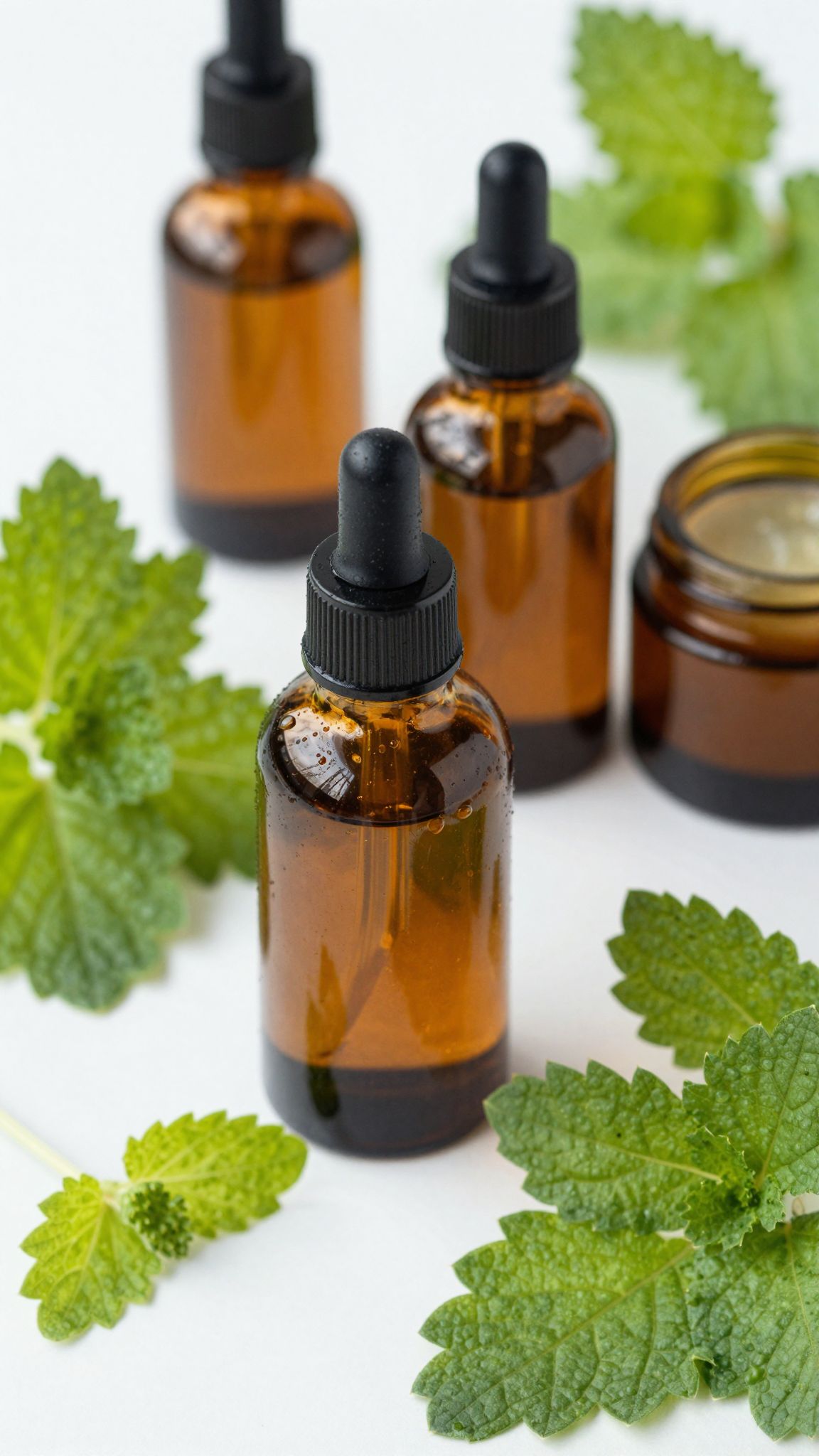 A citromfű olaj bőrnyugtató és frissítő hatású kozmetikumokban.