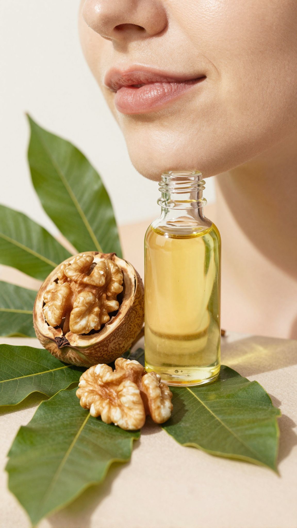 A dióesszencia serkenti a kollagéntermelést és védi a bőrt.