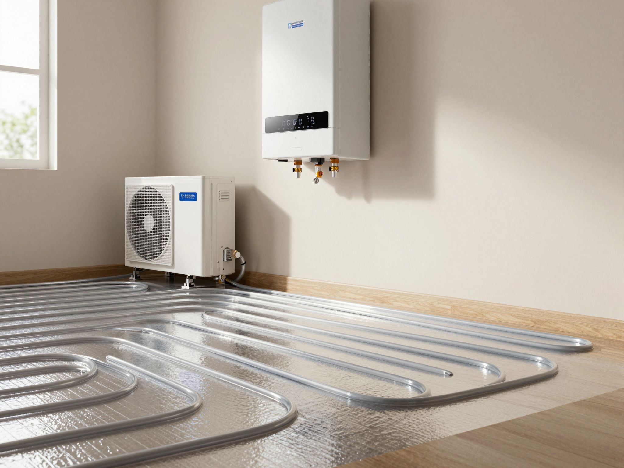 A hőszivattyúk és falfűtés energiahatékony, környezetbarát megoldások.