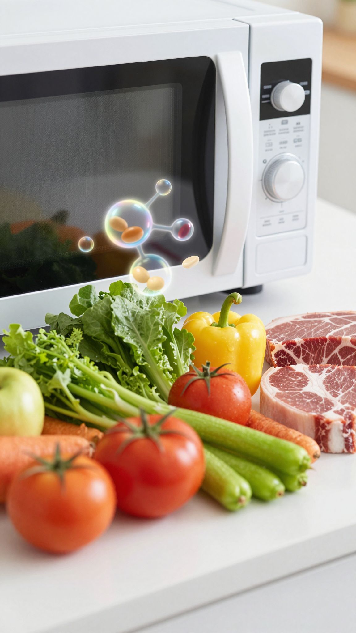 Mikrohullámú melegítés kevés vitamin- és ásványianyag-veszteséggel jár.