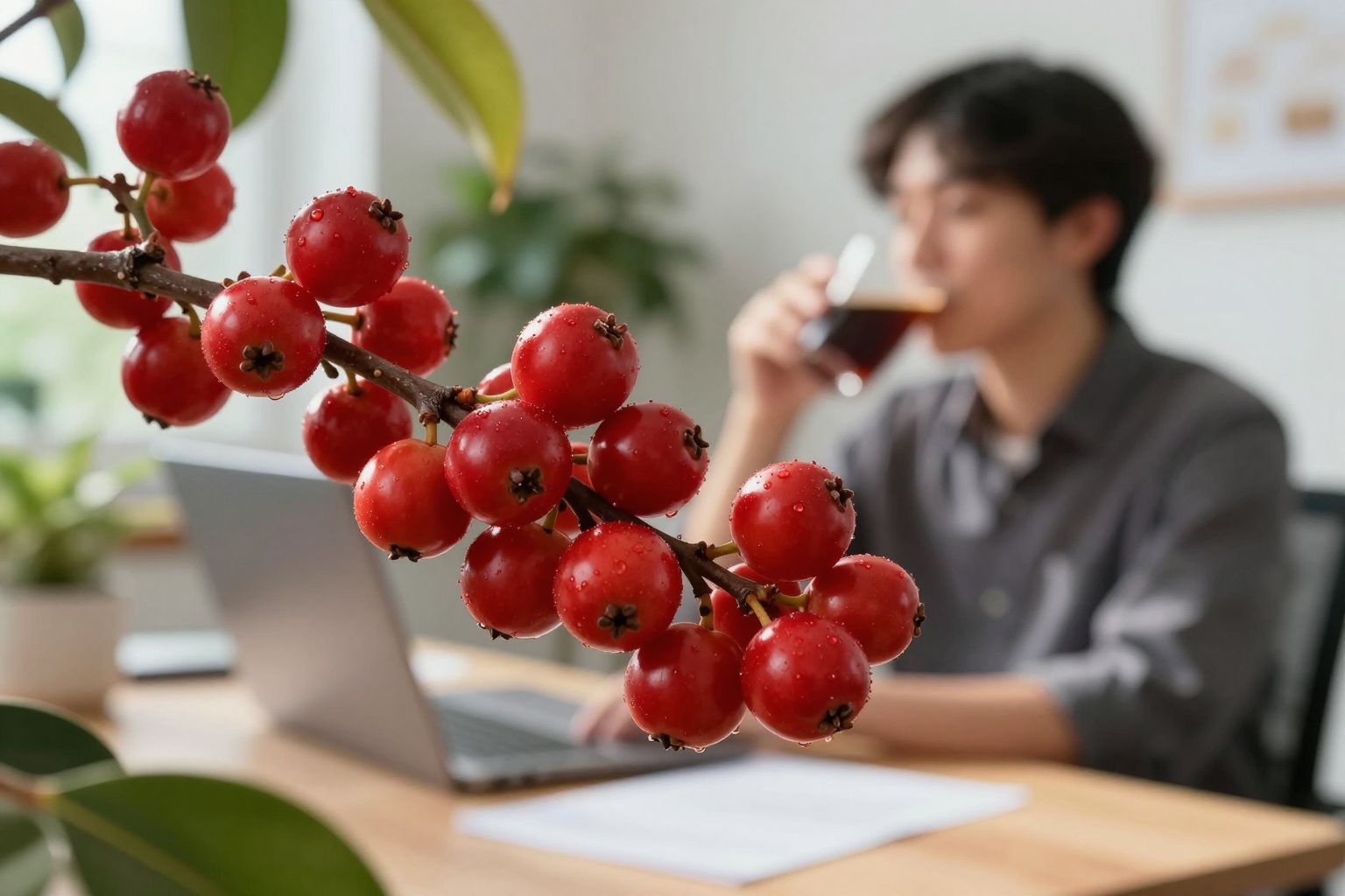A guarana természetes koffeinszintje fokozza az éberséget és csökkenti a fáradtságot.