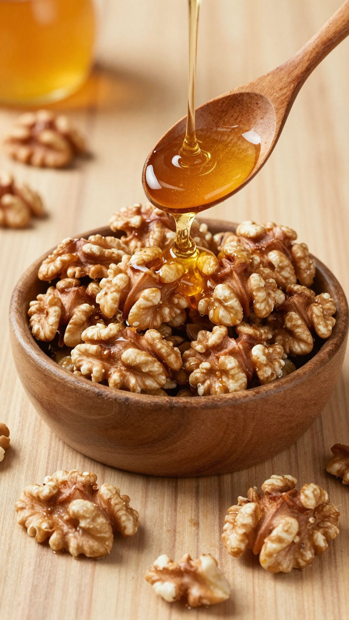 A méz és dió természetes energiabombaként csökkenti a fáradtságot.