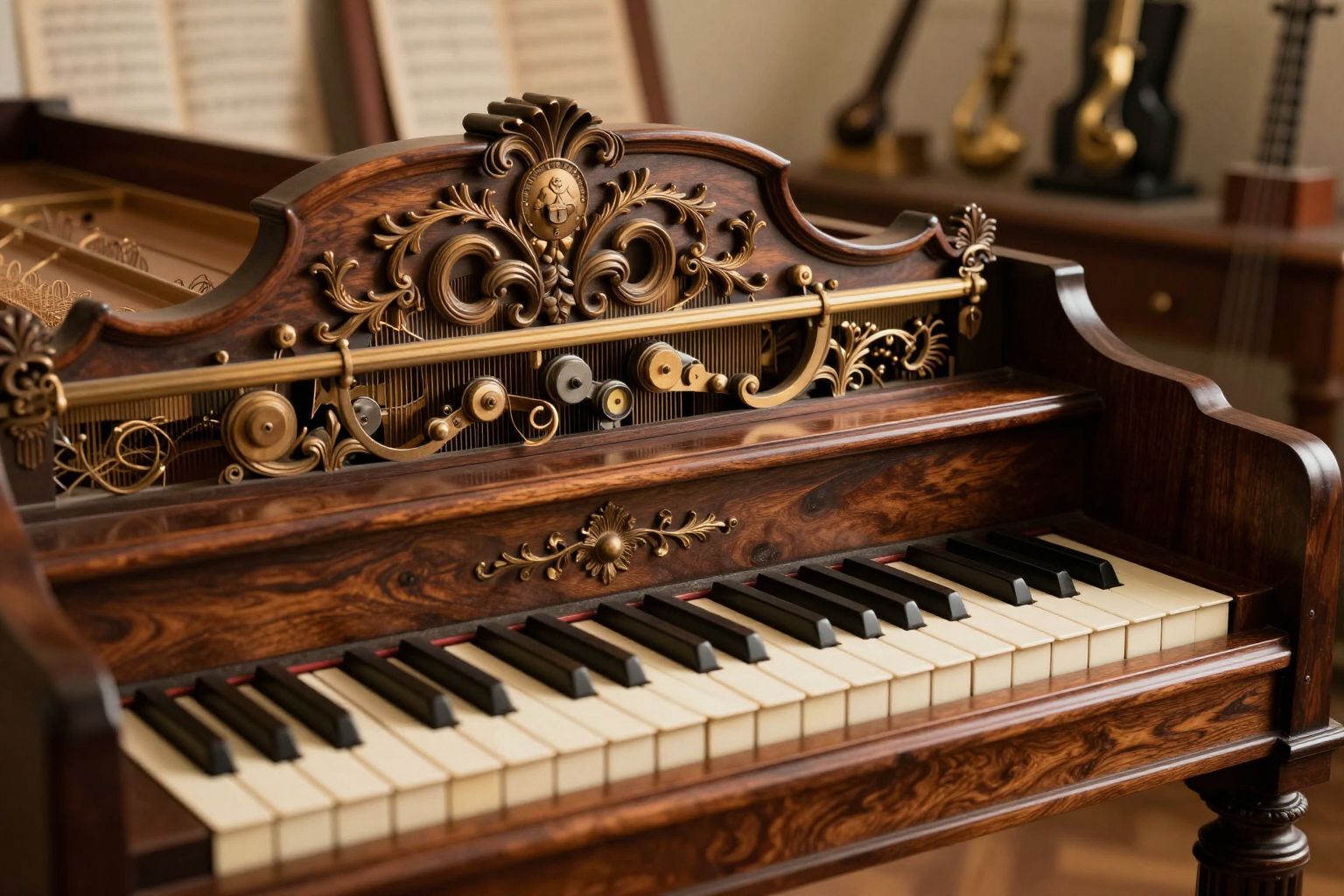 A csembaló pengetői tollból vagy bőről készültek a barokk korban.