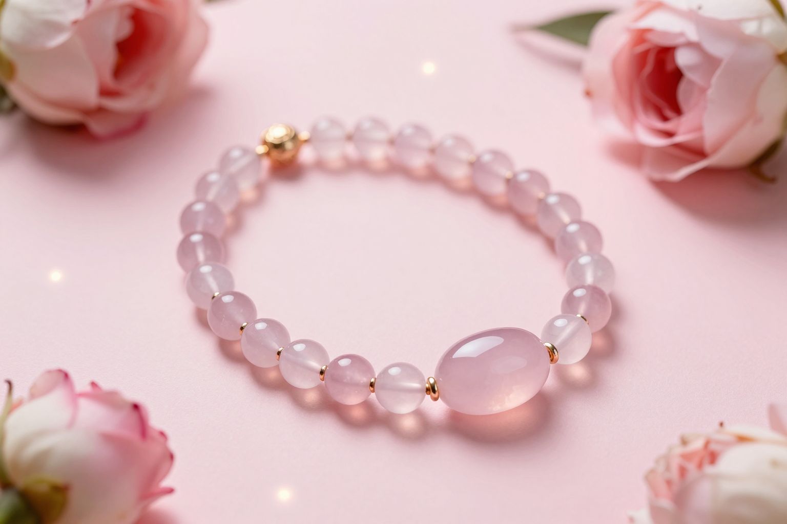 A rózsakvarc harmonizálja a testet és érzelmeket.