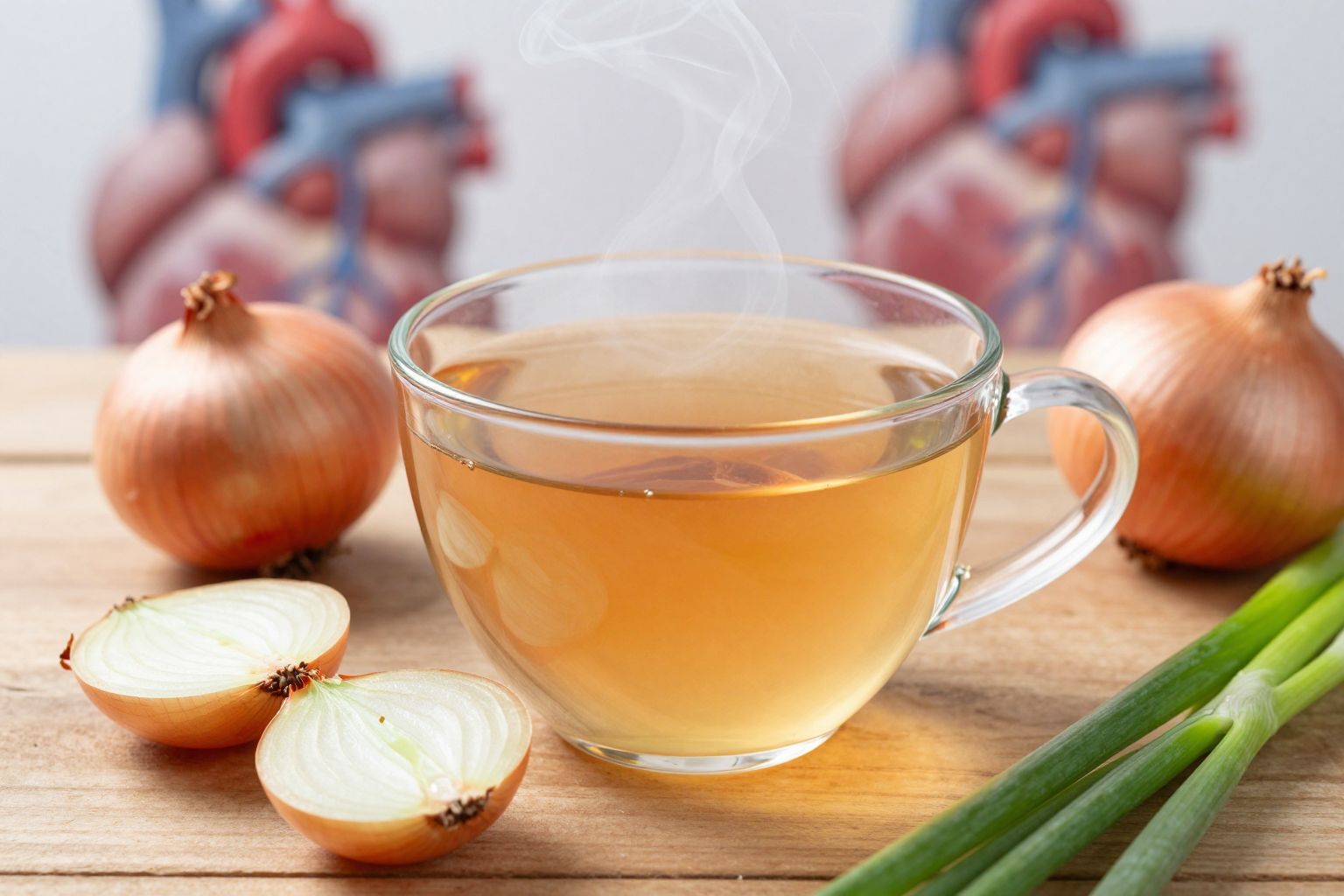A hagymatea természetes vérnyomáscsökkentő és érrendszer-erősítő hatású.
