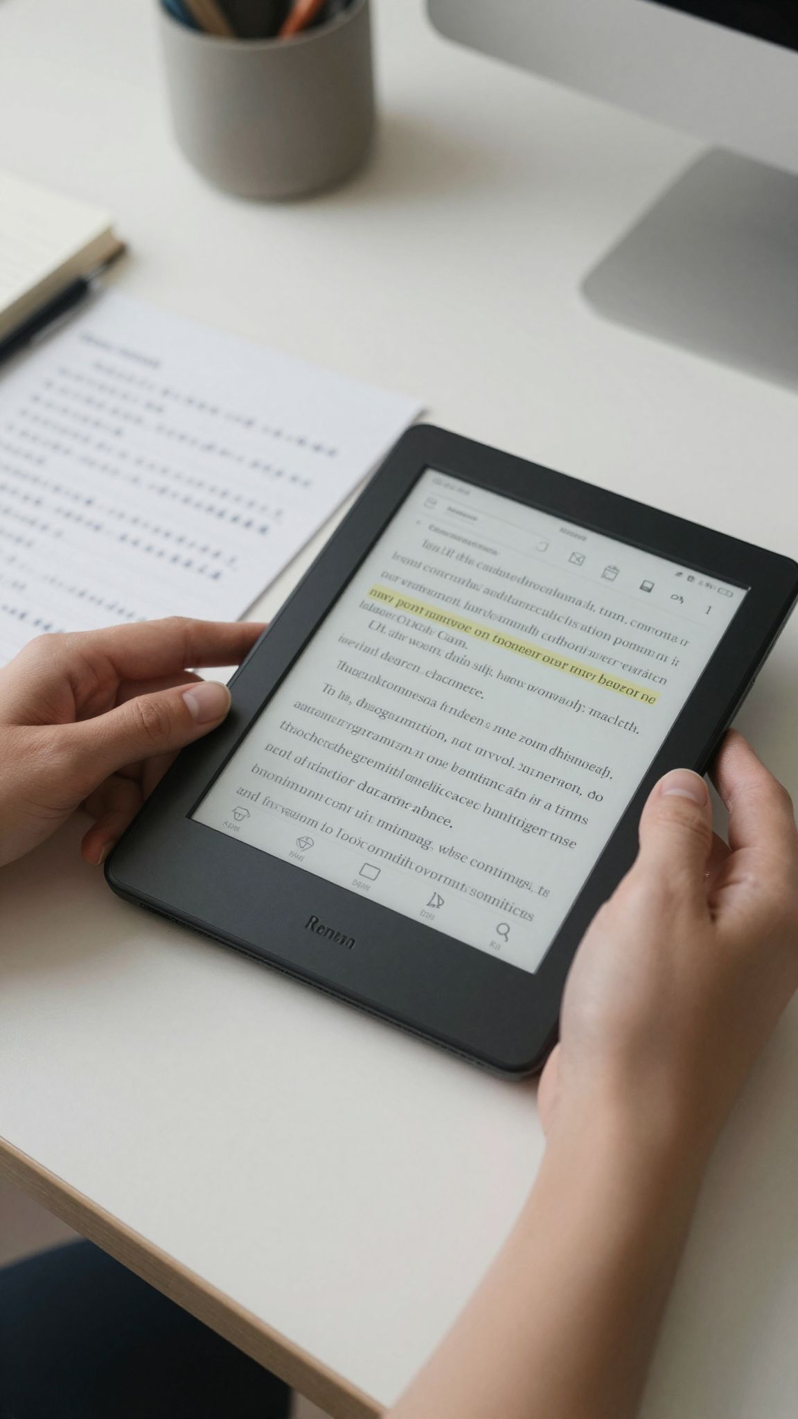 Az e-könyv olvasók megkönnyítik a gyors jegyzetelést és keresést.