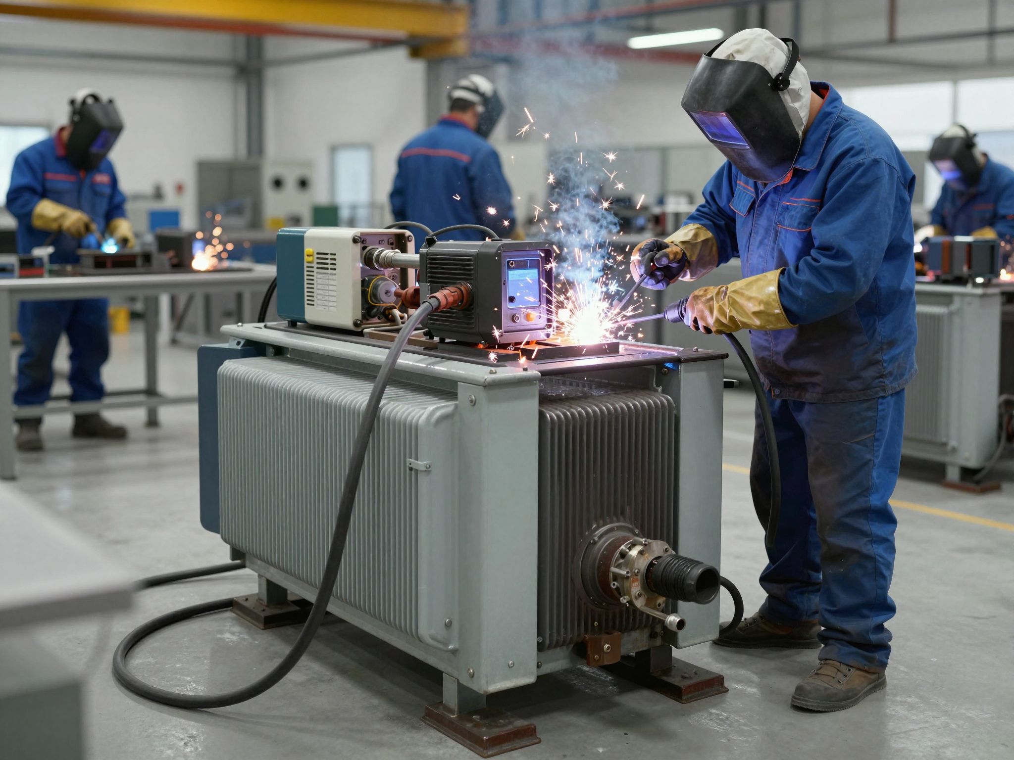 Hegesztőtranszformátorok biztosítják a stabil áramot különböző hegesztési technikákhoz.