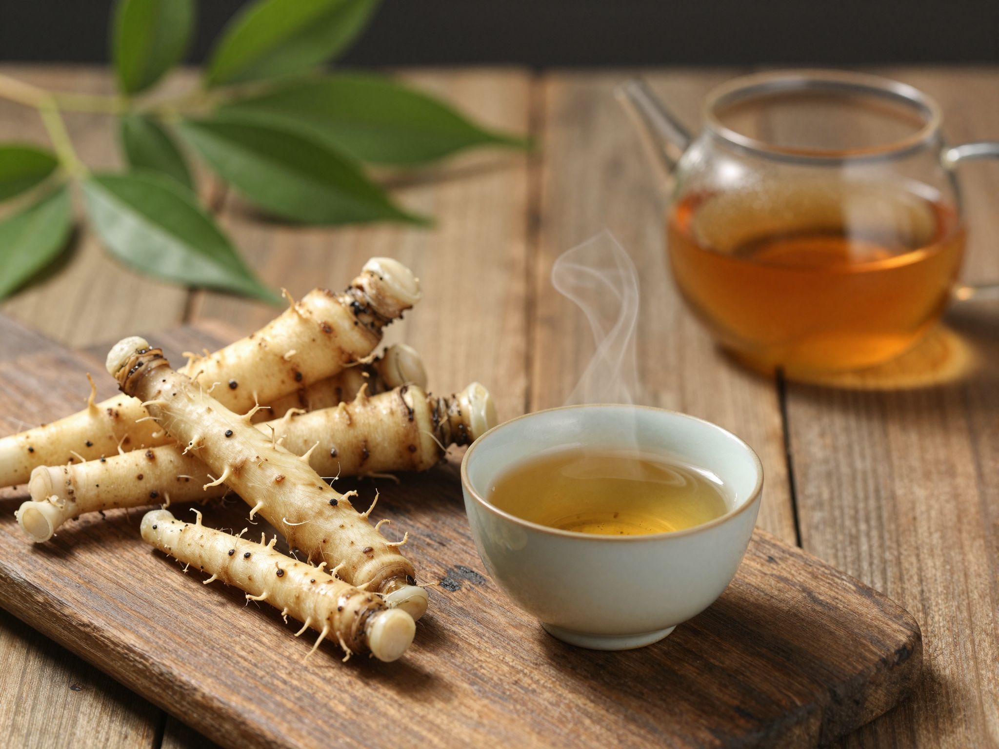 A kálmosgyökér tea segíthet enyhíteni az emésztési problémákat.