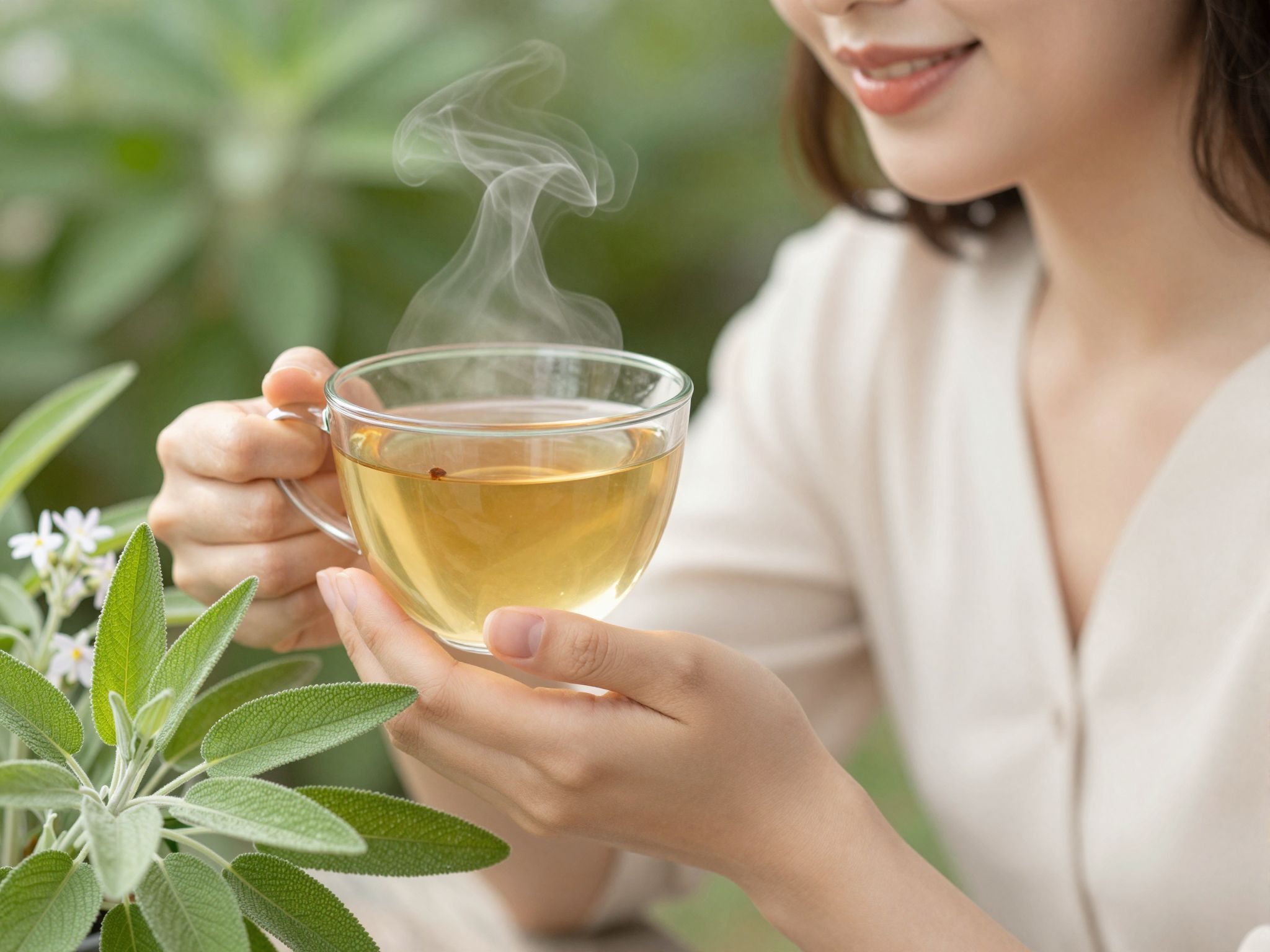 A zsálya tea segíthet a hormonális egyensúly természetes helyreállításában.