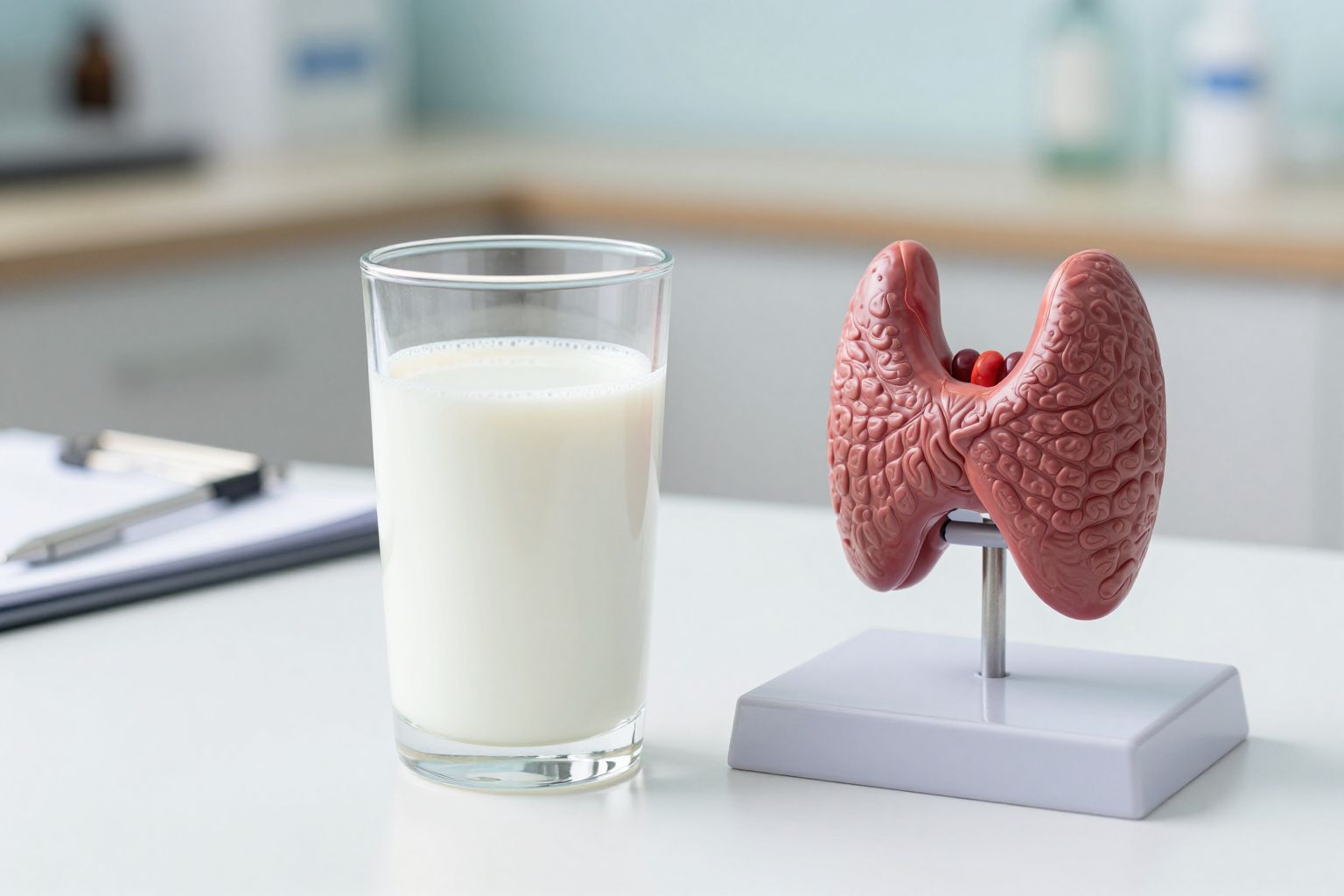 A szójatej izoflavonjai befolyásolhatják a pajzsmirigy hormontermelést.