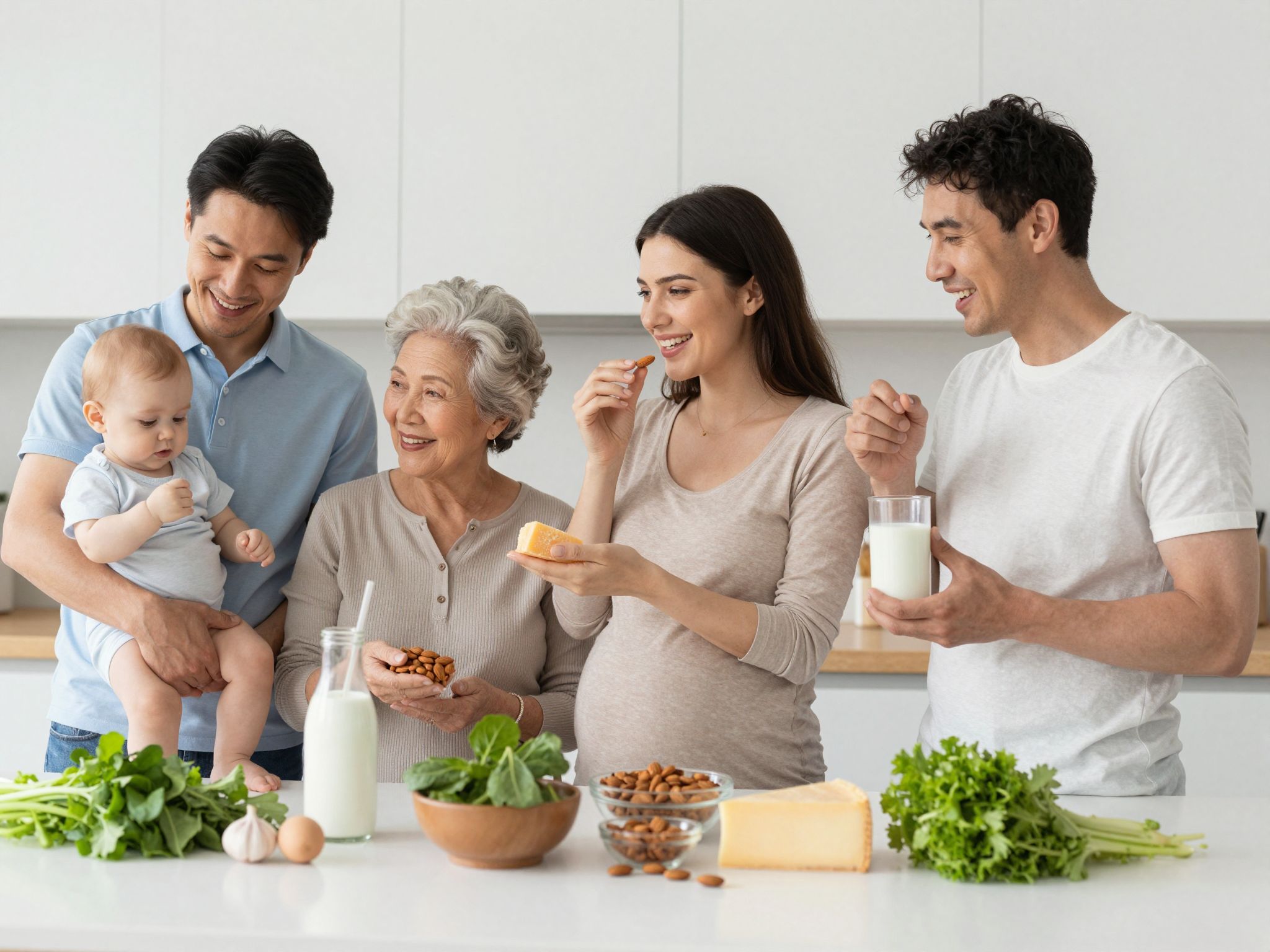 A terhesség alatt fokozott kalciumpótlás a magzat csontfejlődéséhez szükséges.