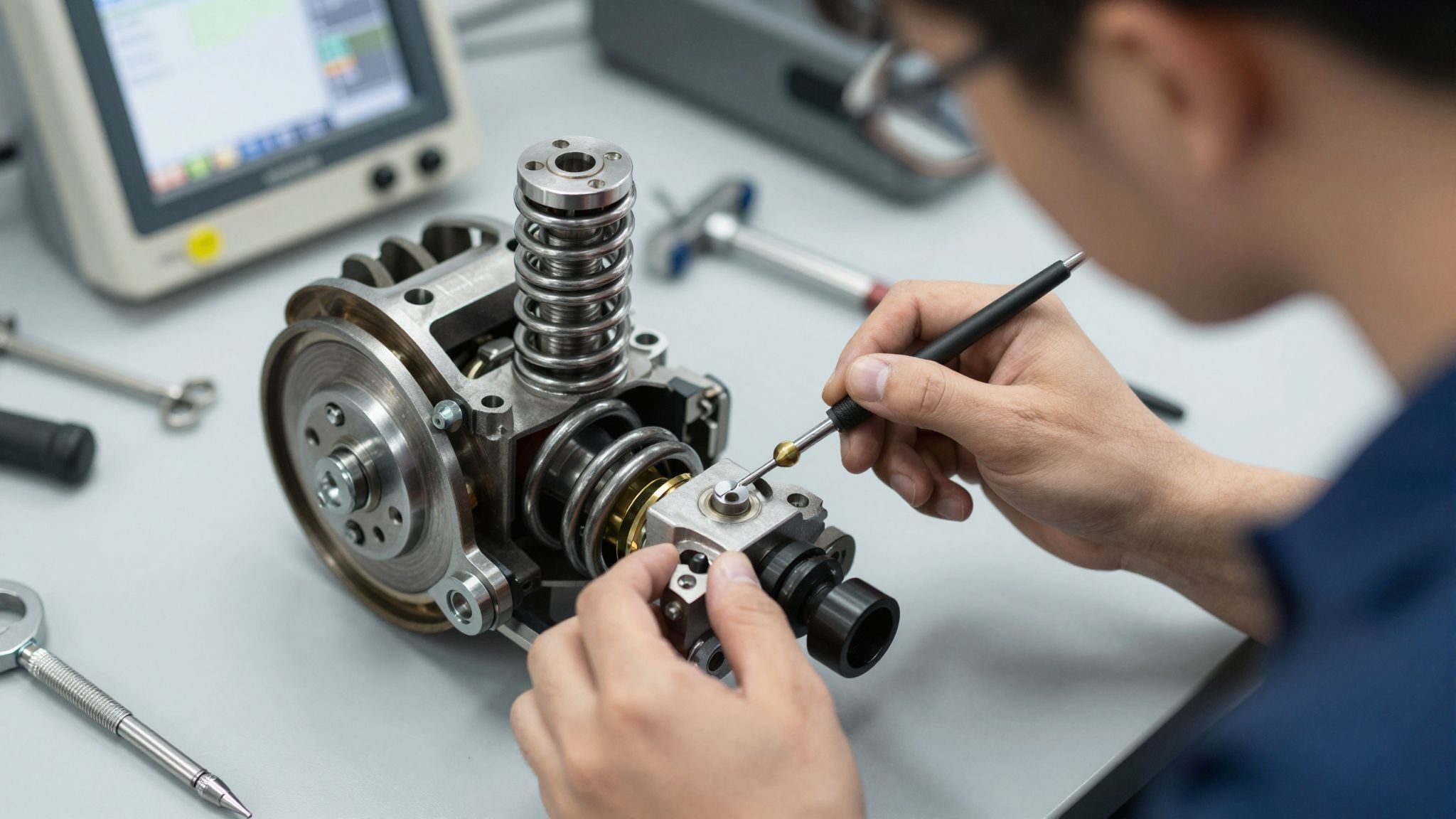 A rendszeres karbantartás növeli a rugóerőtárolós fék élettartamát.