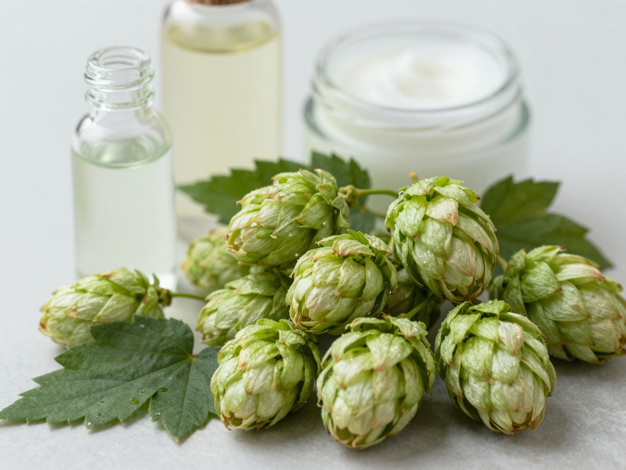 A komló nyugtatja a bőrt és csökkenti a gyulladást.