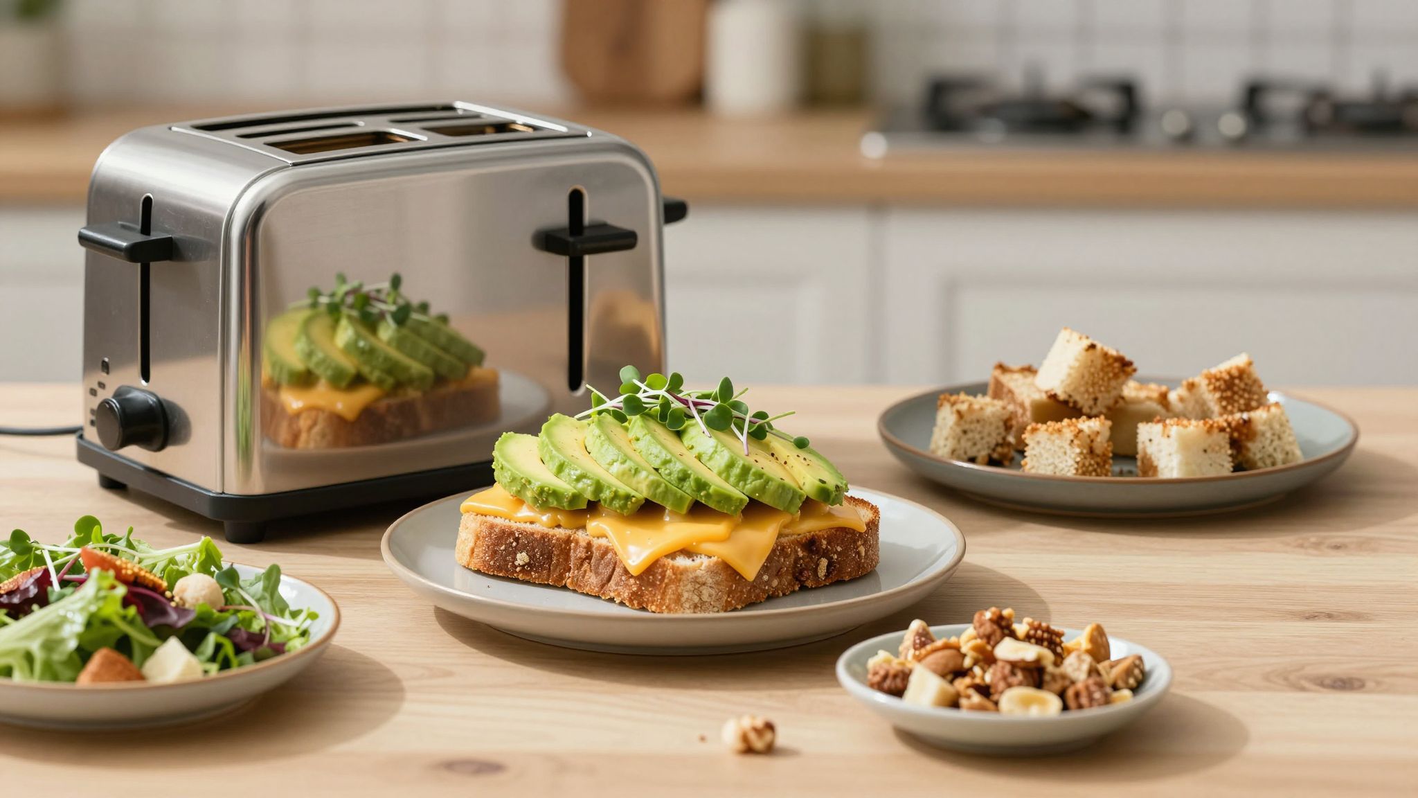 A kenyérpirítóban gyorsan melegíthetők fűszerek és mogyoróvaj.